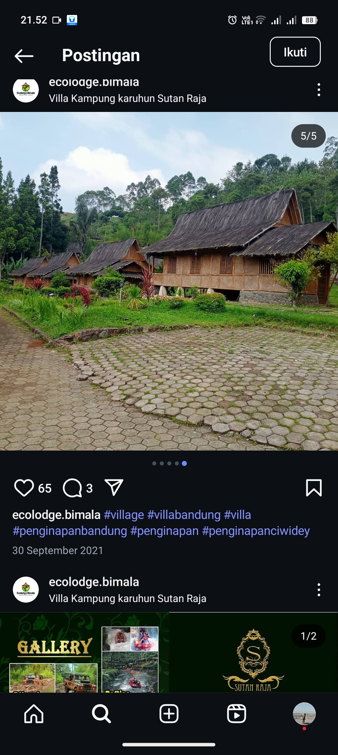 Penginapan Asri di Bandung