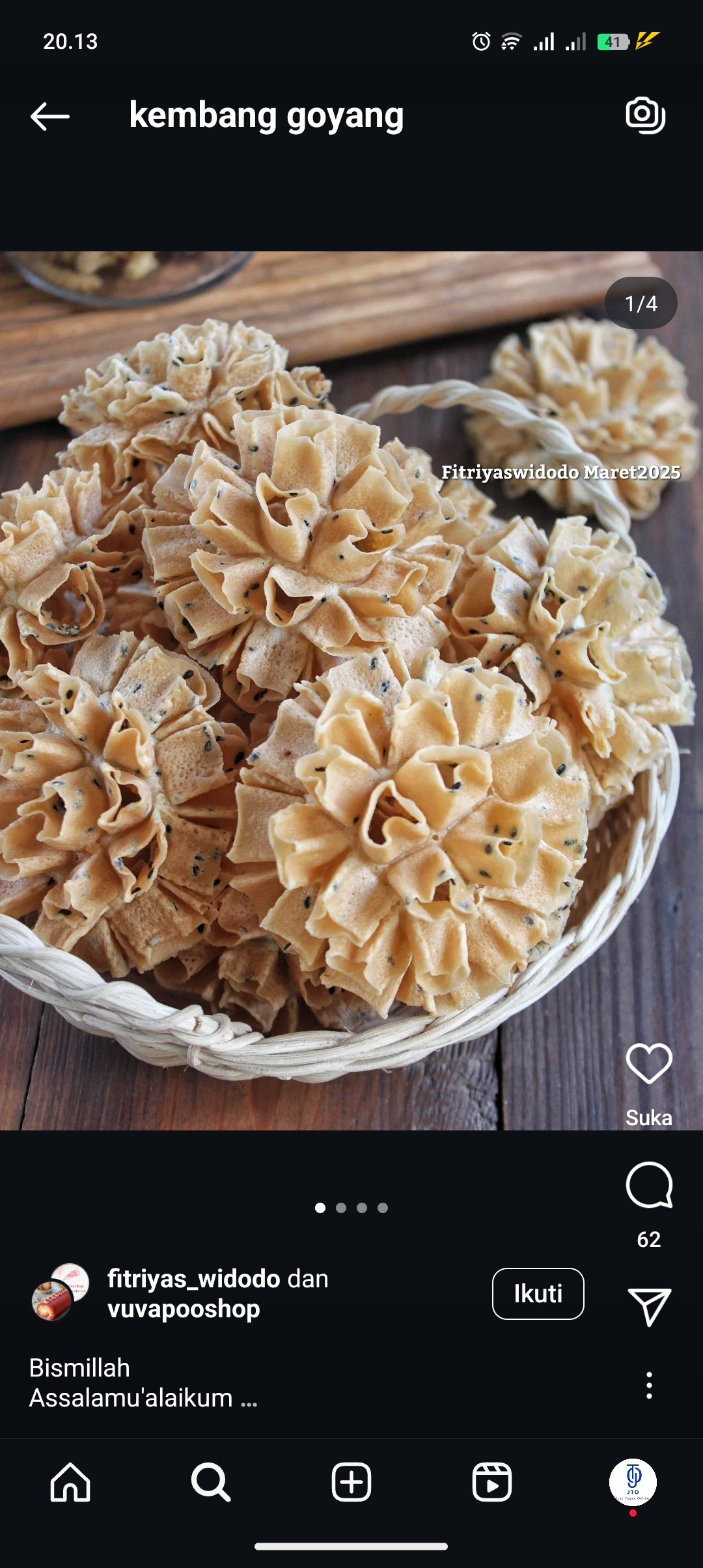 resep kembang goyang