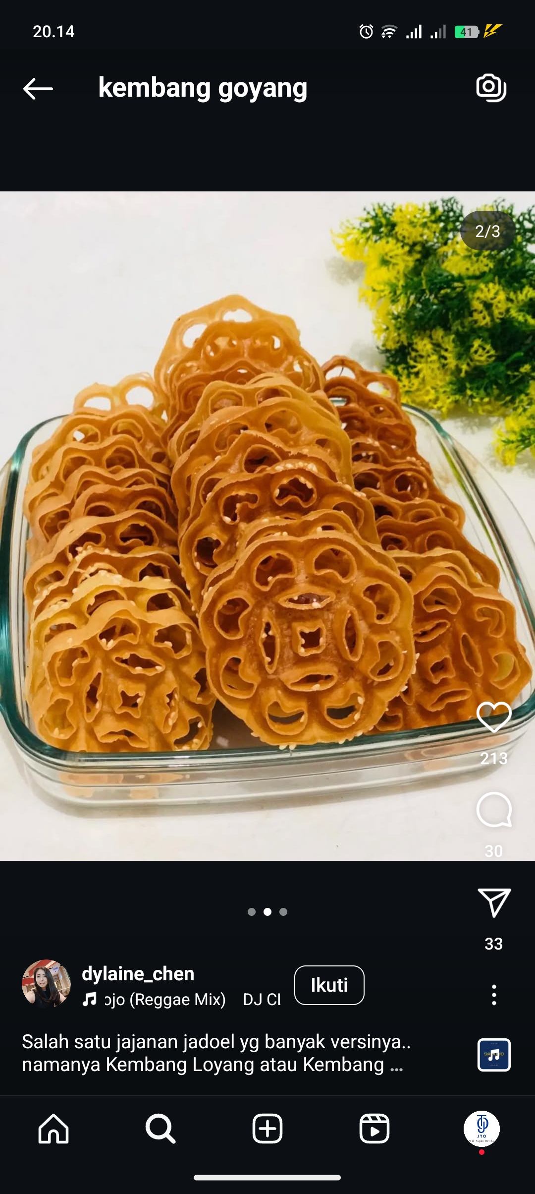Resep kembang goyang