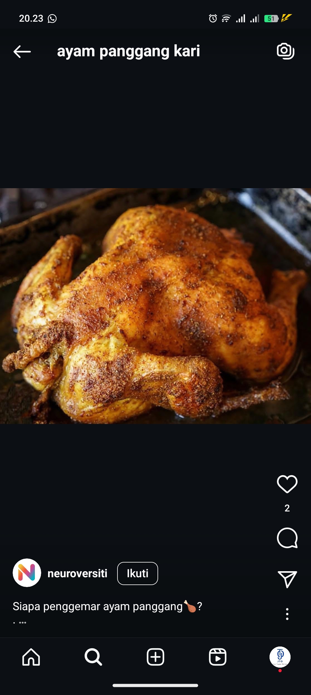 Resep ayam panggang