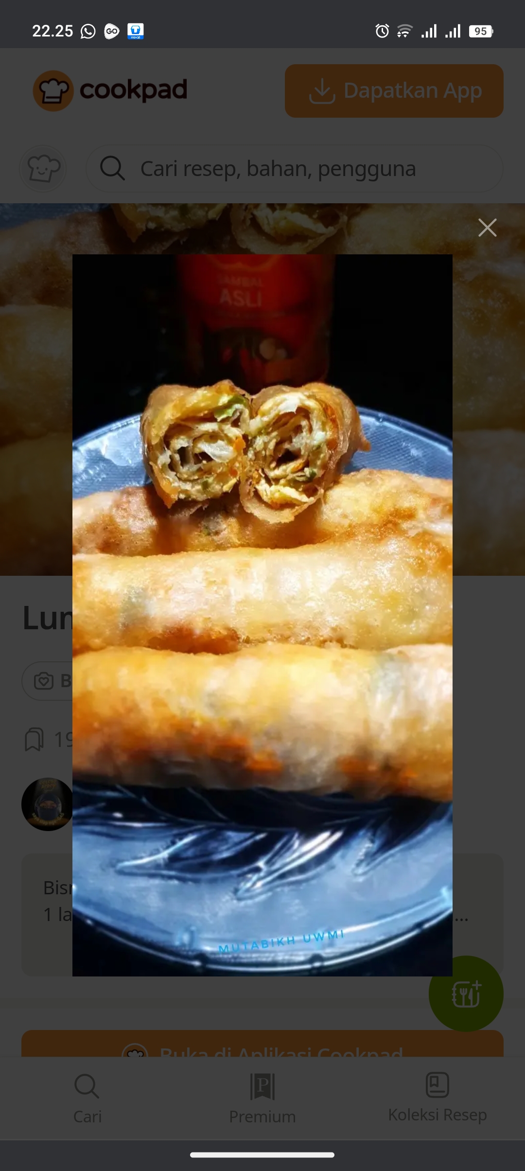 Lumpia telur gulung enak
