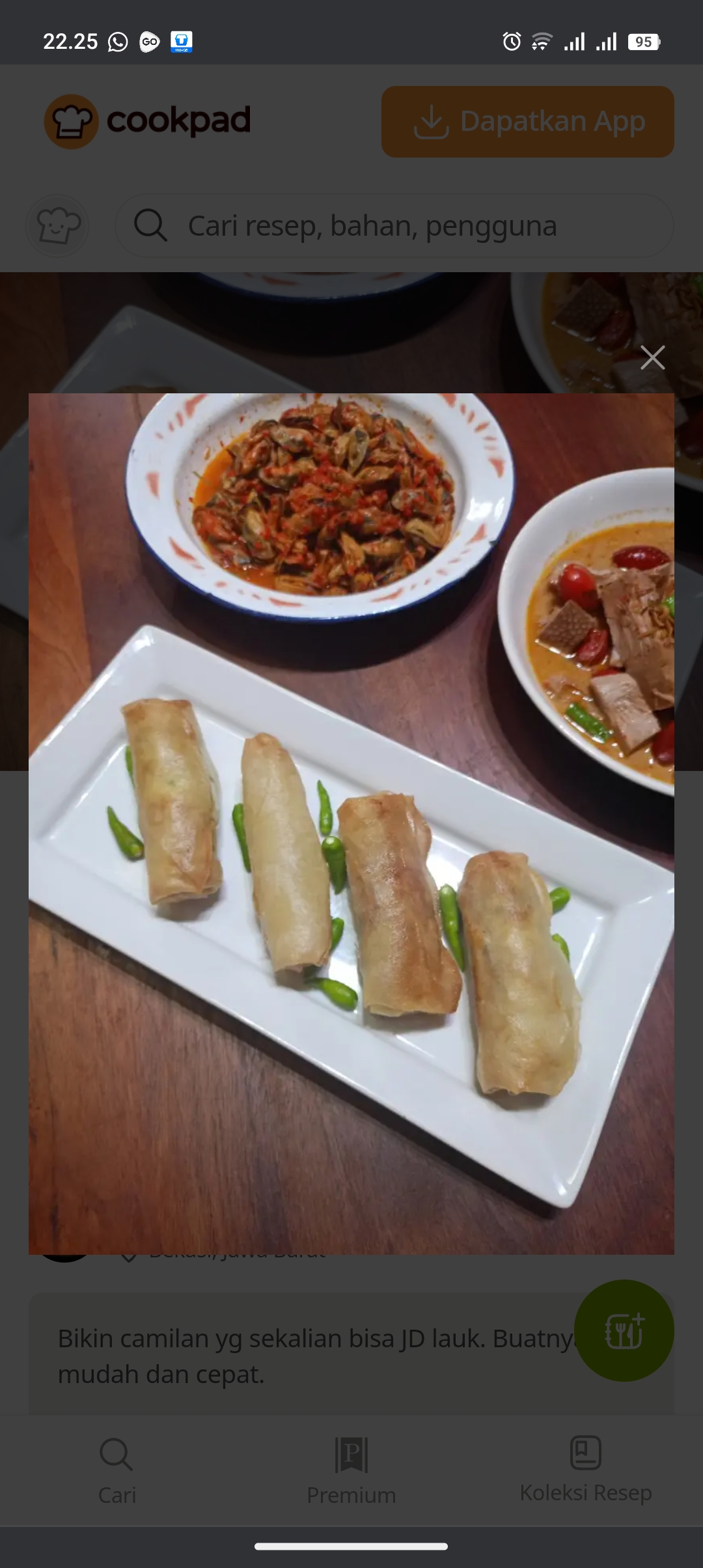 Resep lumpia telur gulung