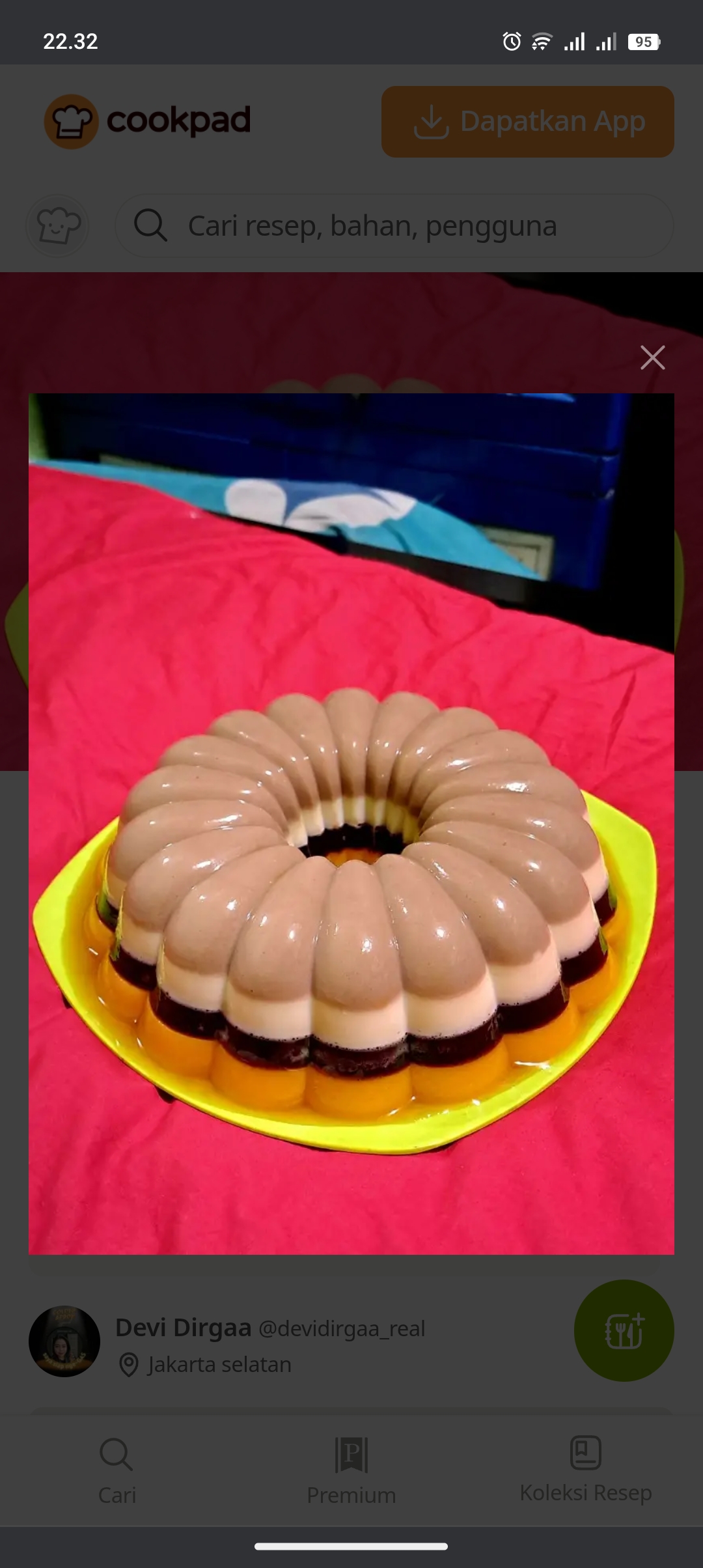 Resep puding cappuccino