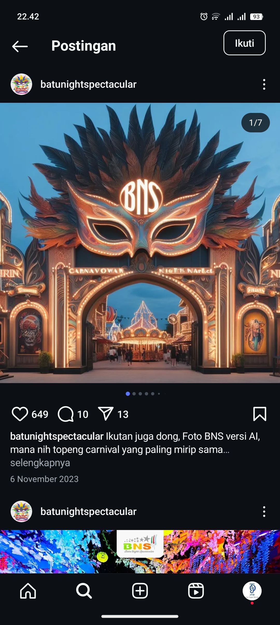 Batu Night Spectacular versi ai