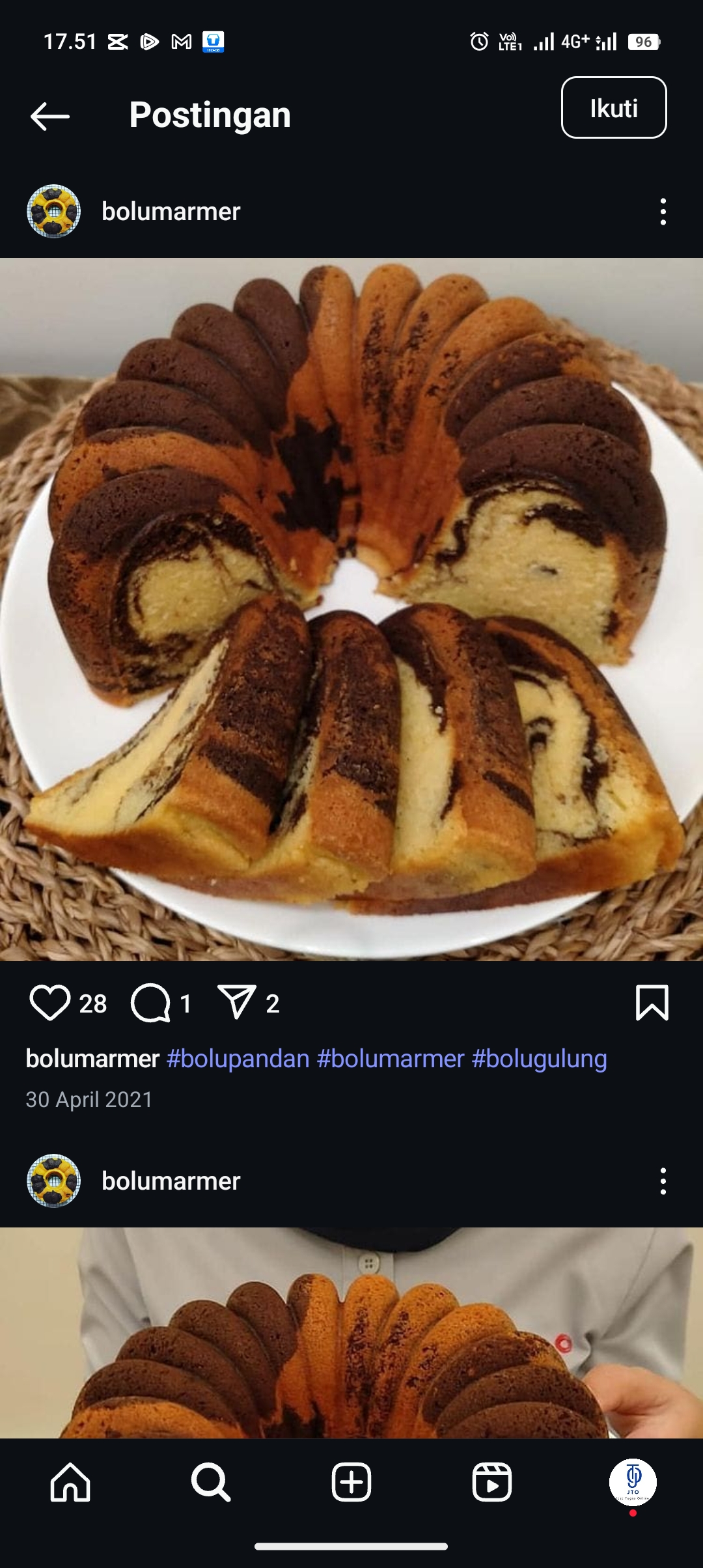 Resep Bolu Marmer