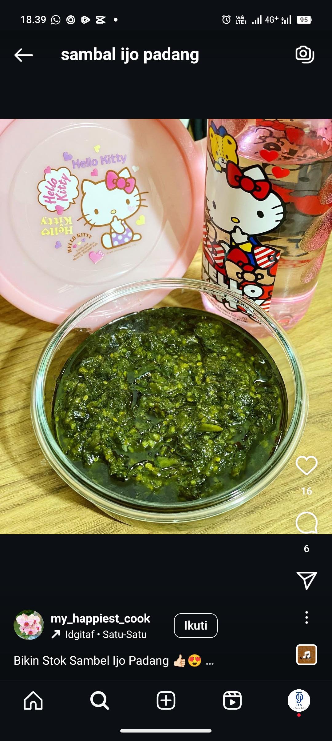 Resep sambal ijo padang