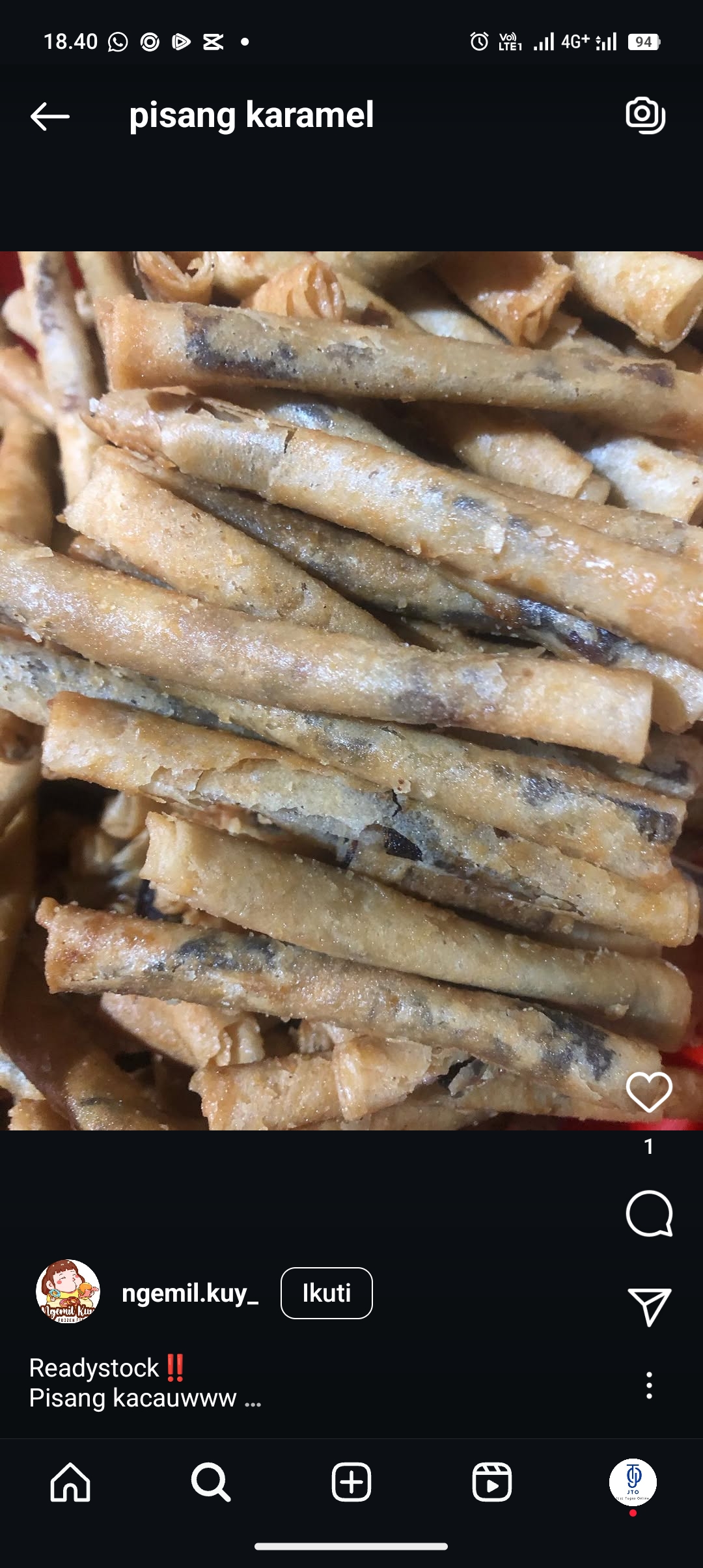 Resep pisang karamel