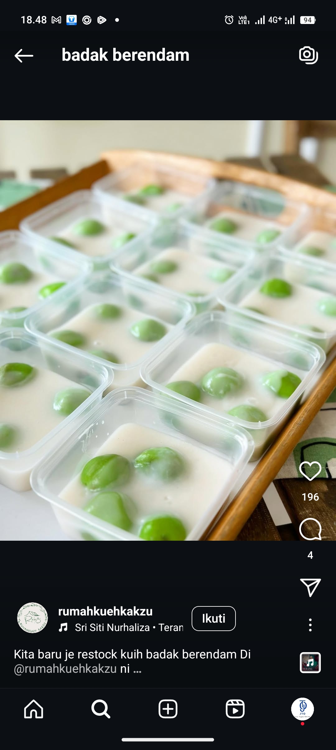 Resep badak berendam khas Malaysia