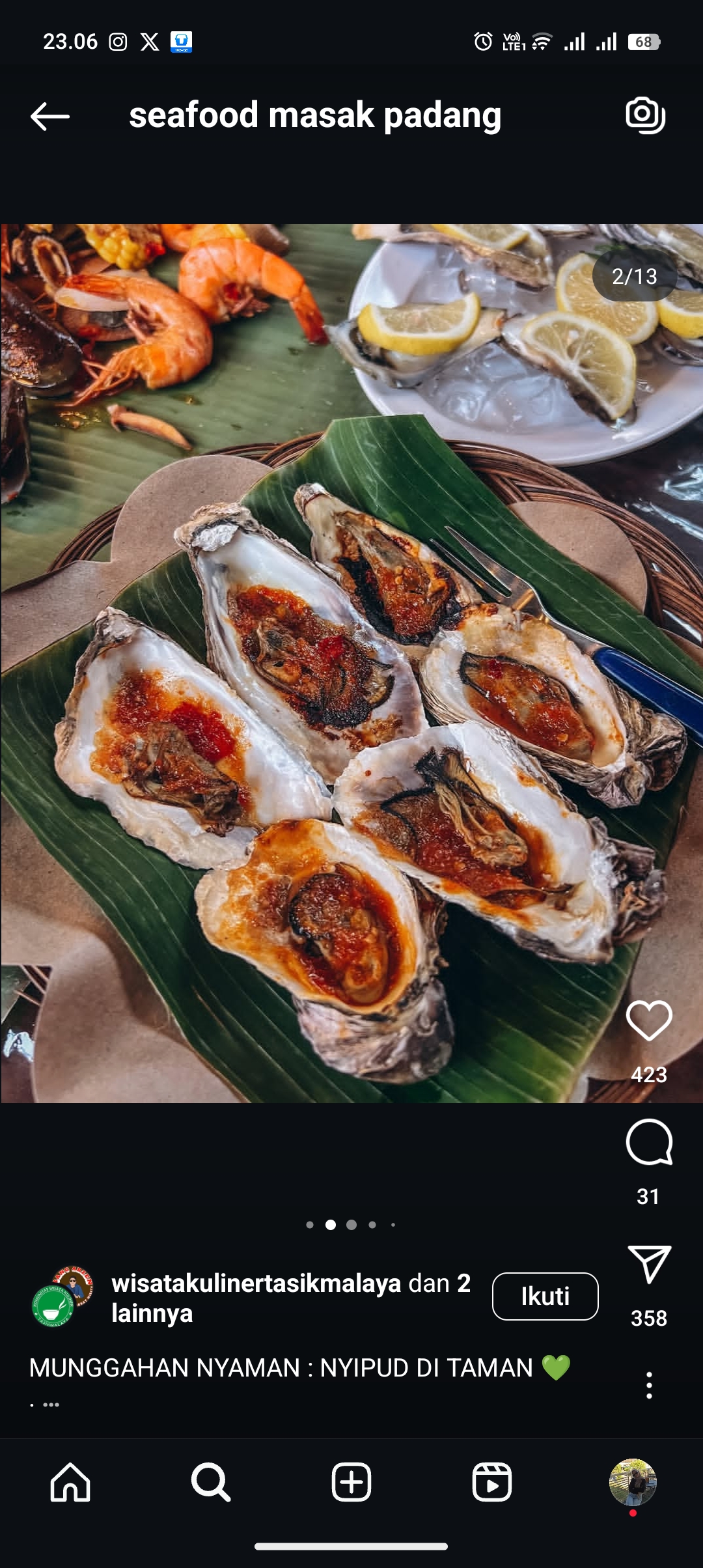 Resep seafood saos padang