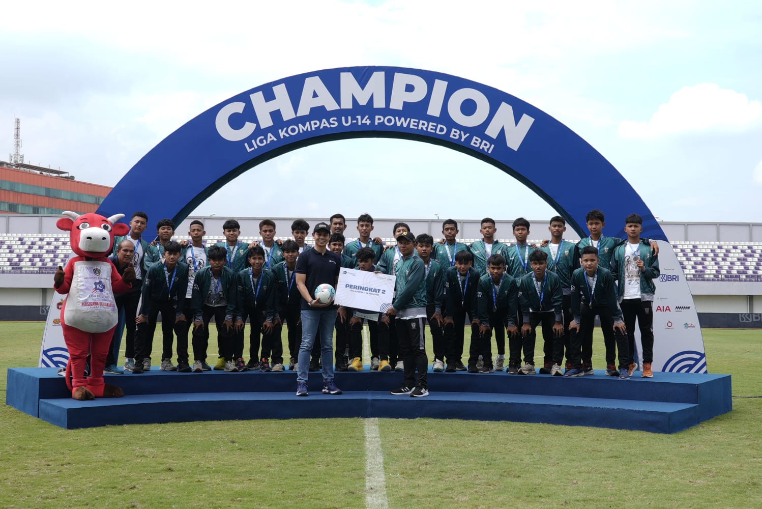 SUPPORT: BRI terus berupaya mengembangkan sepak bola Indonesia