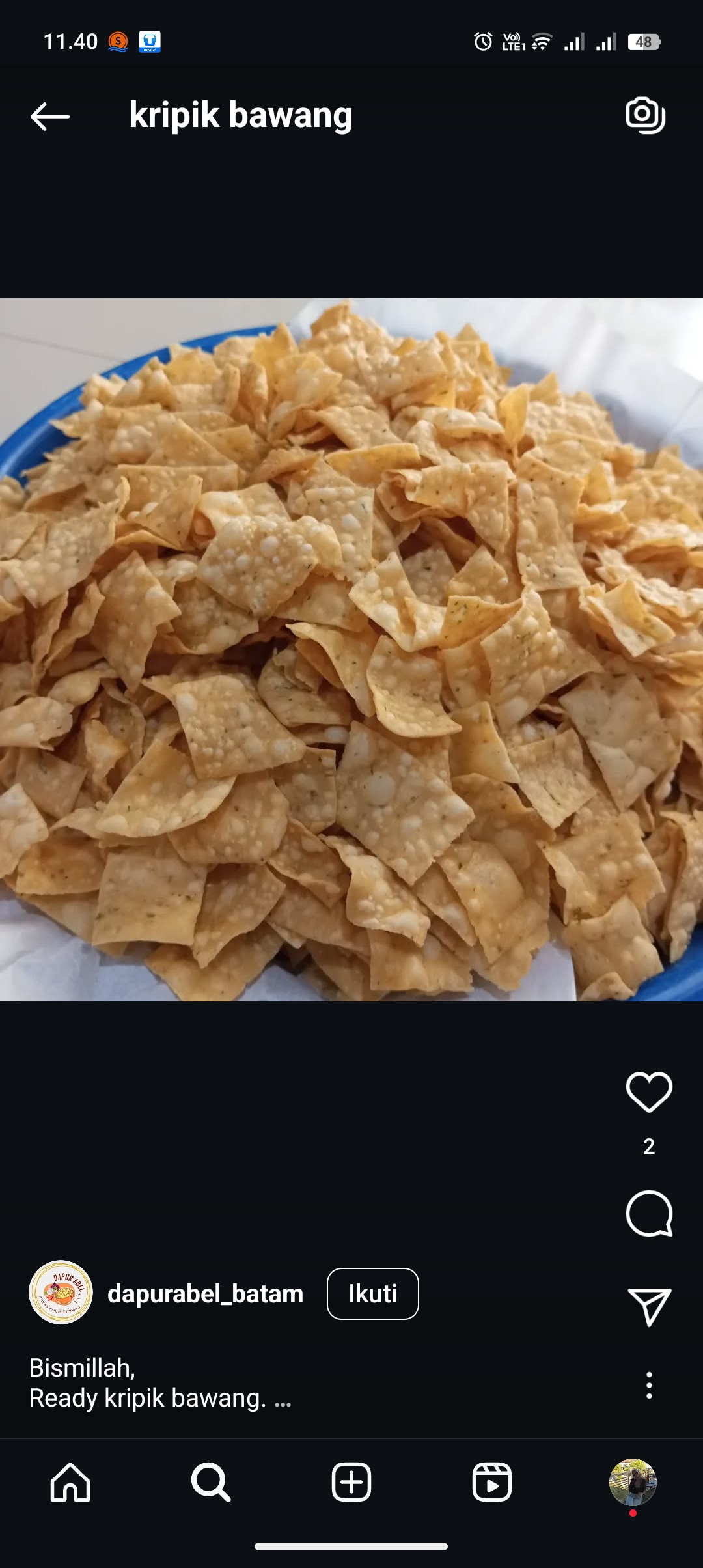 Kripik bawang