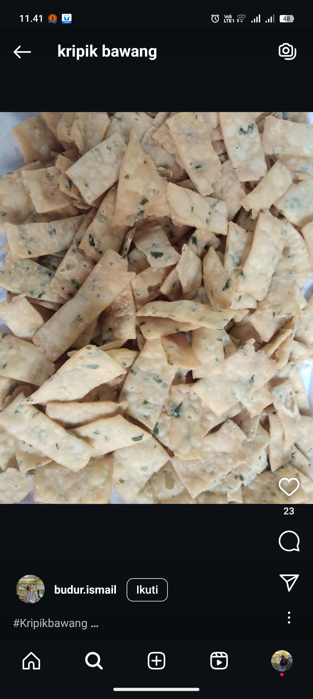 Resep kripik bawang