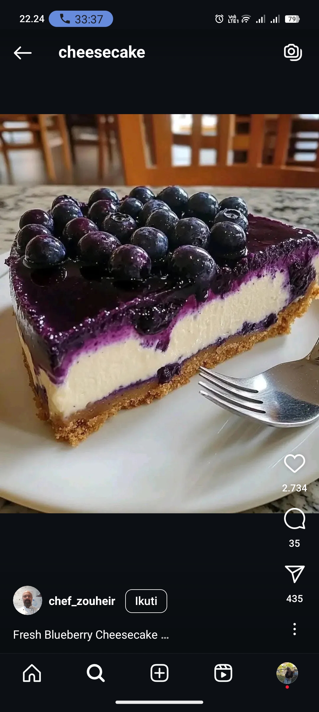 Ilustrasi Cheesecake Ubi ungu