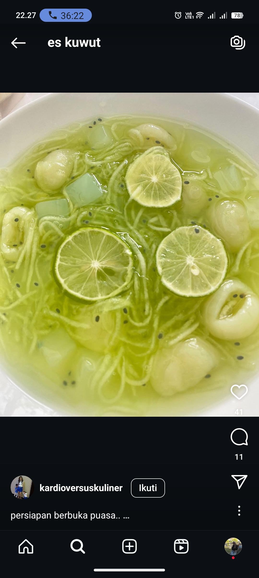 Resep es kuwut