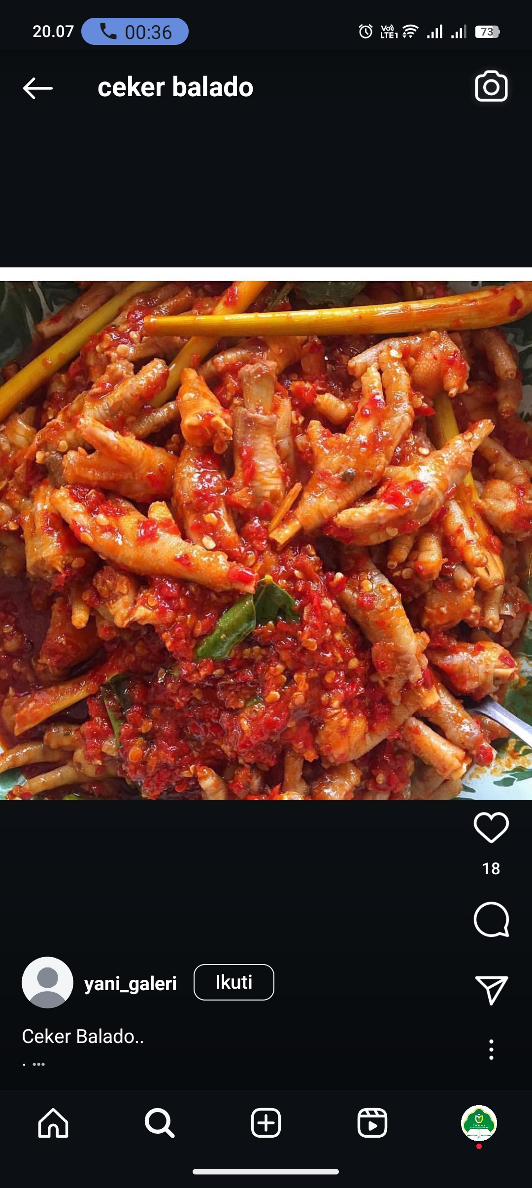 Resep ceker balado