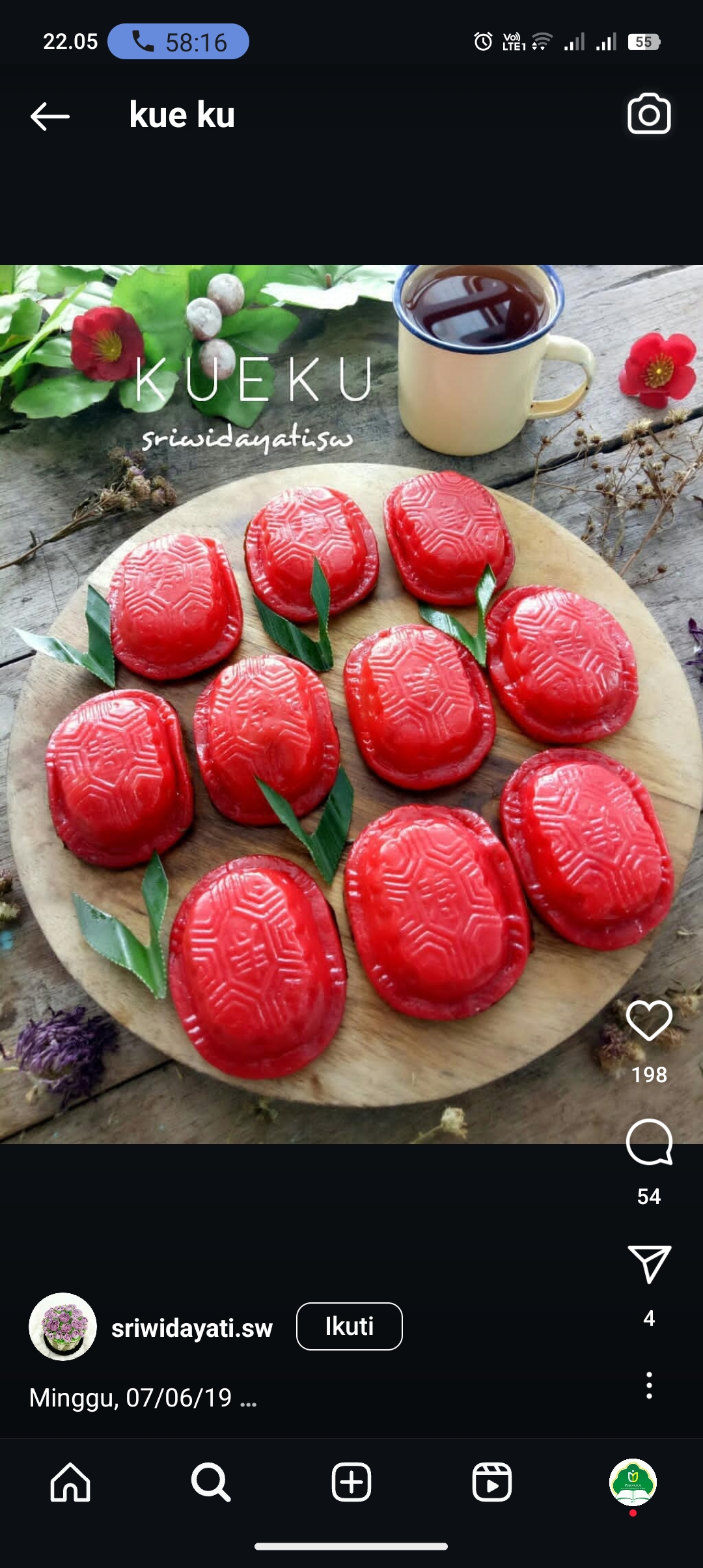 Resep kue ku yang lucu