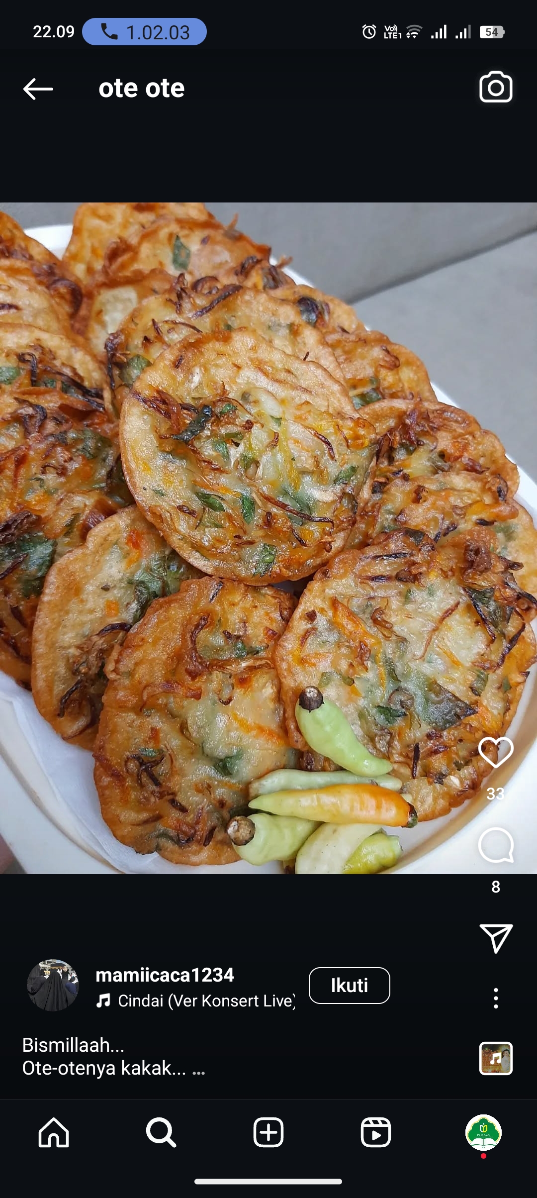 Resep ote-ote atau bakwan