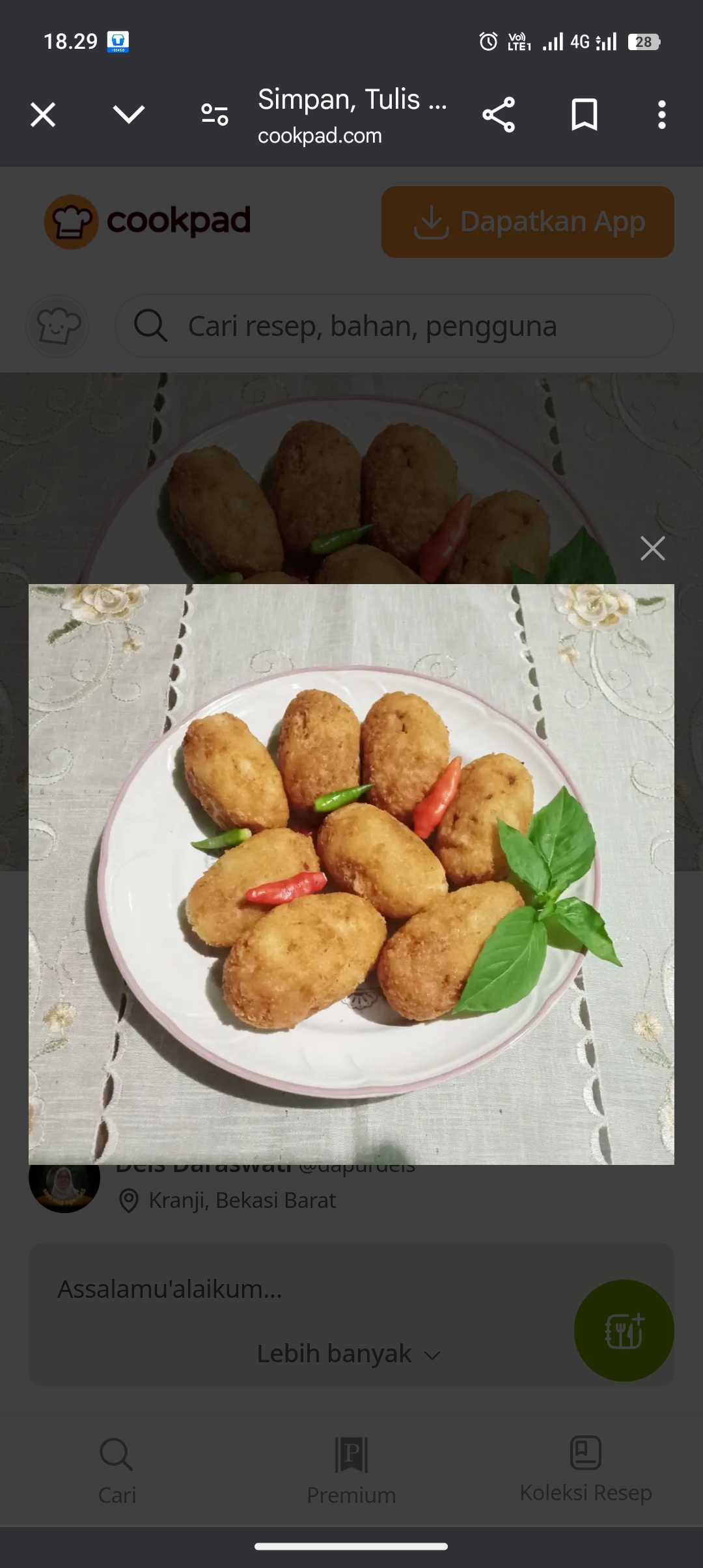 Makan pulut bareng keluarga