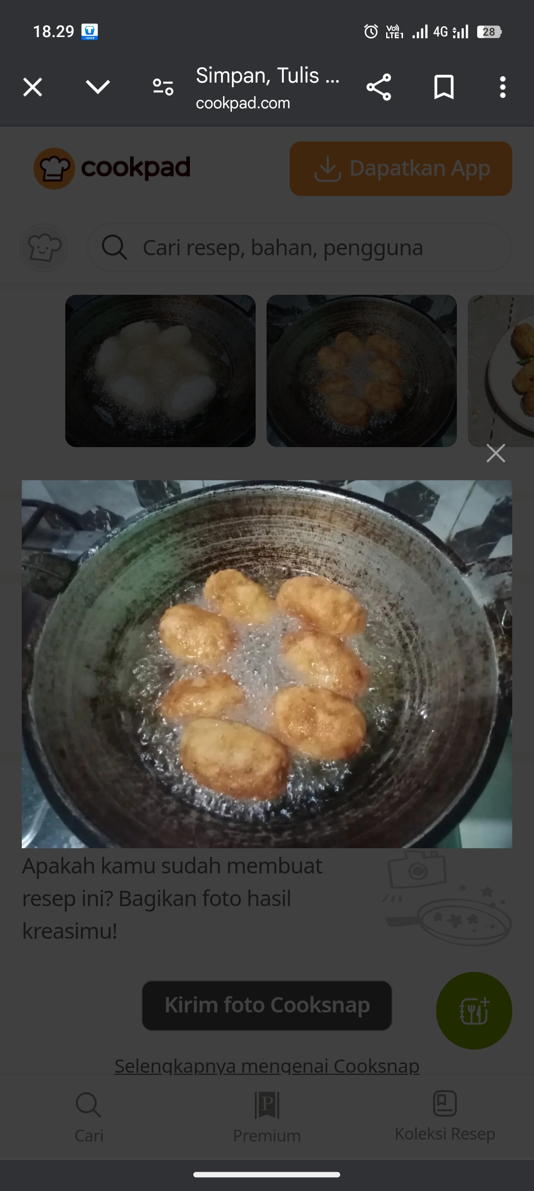 Menggoreng Combro