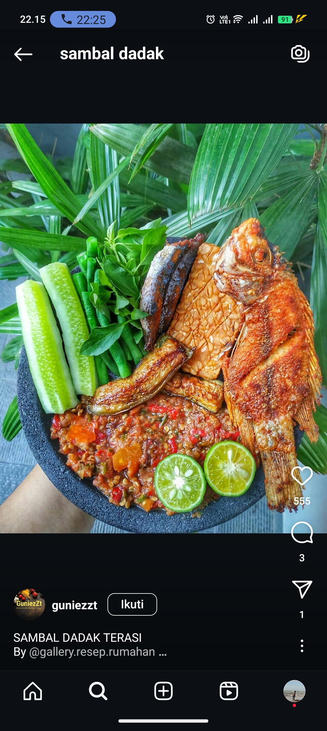 Resep Sambal Dadak Terasi