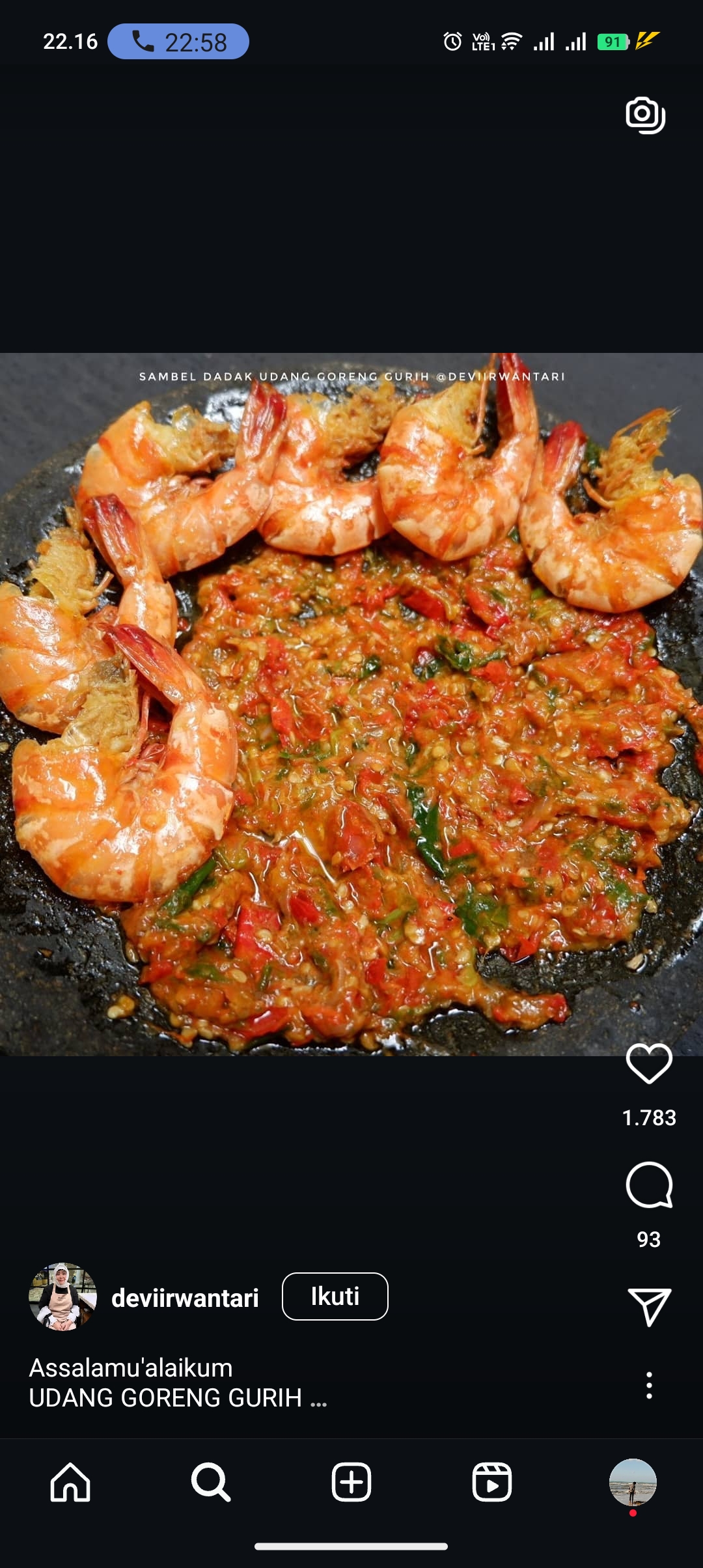 Resep sambel dadak