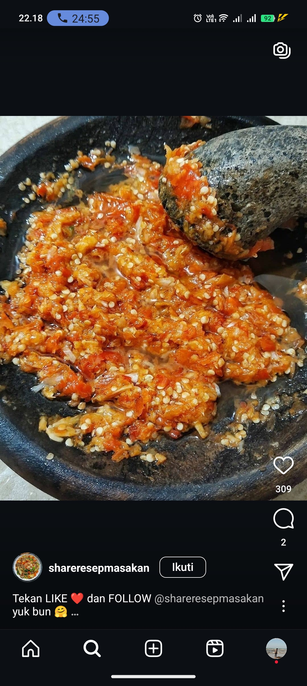 Resep sambal korek