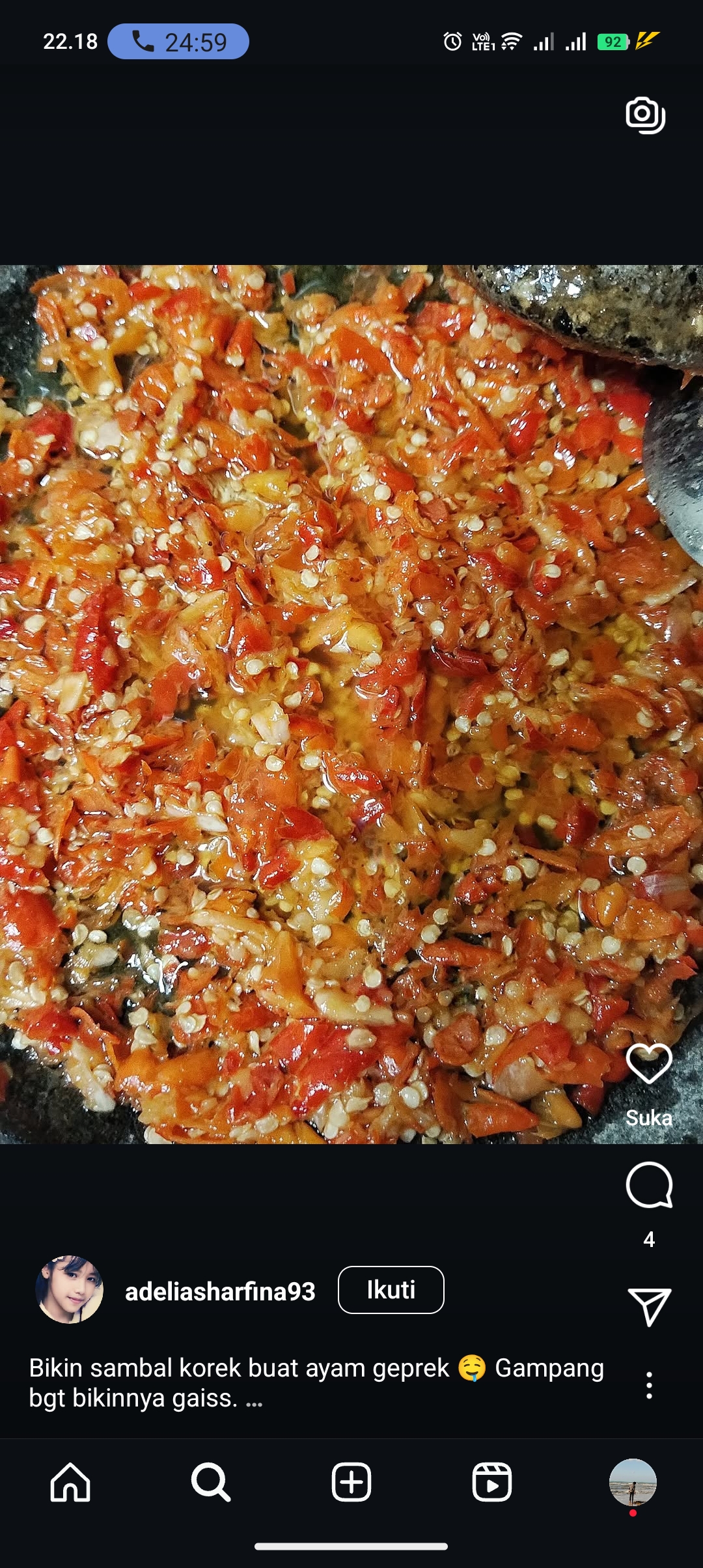 Resep sambal korek