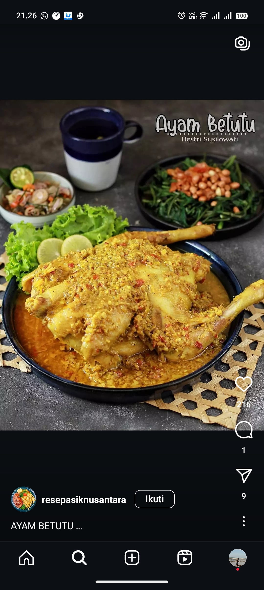 Resep ayam betutu