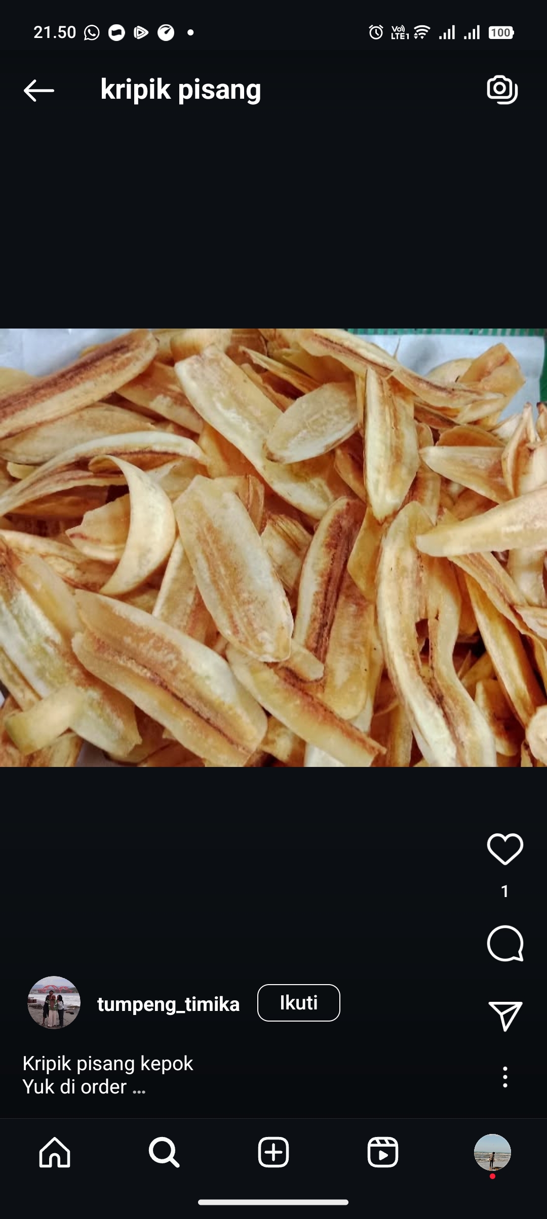 Resep kripik pisang