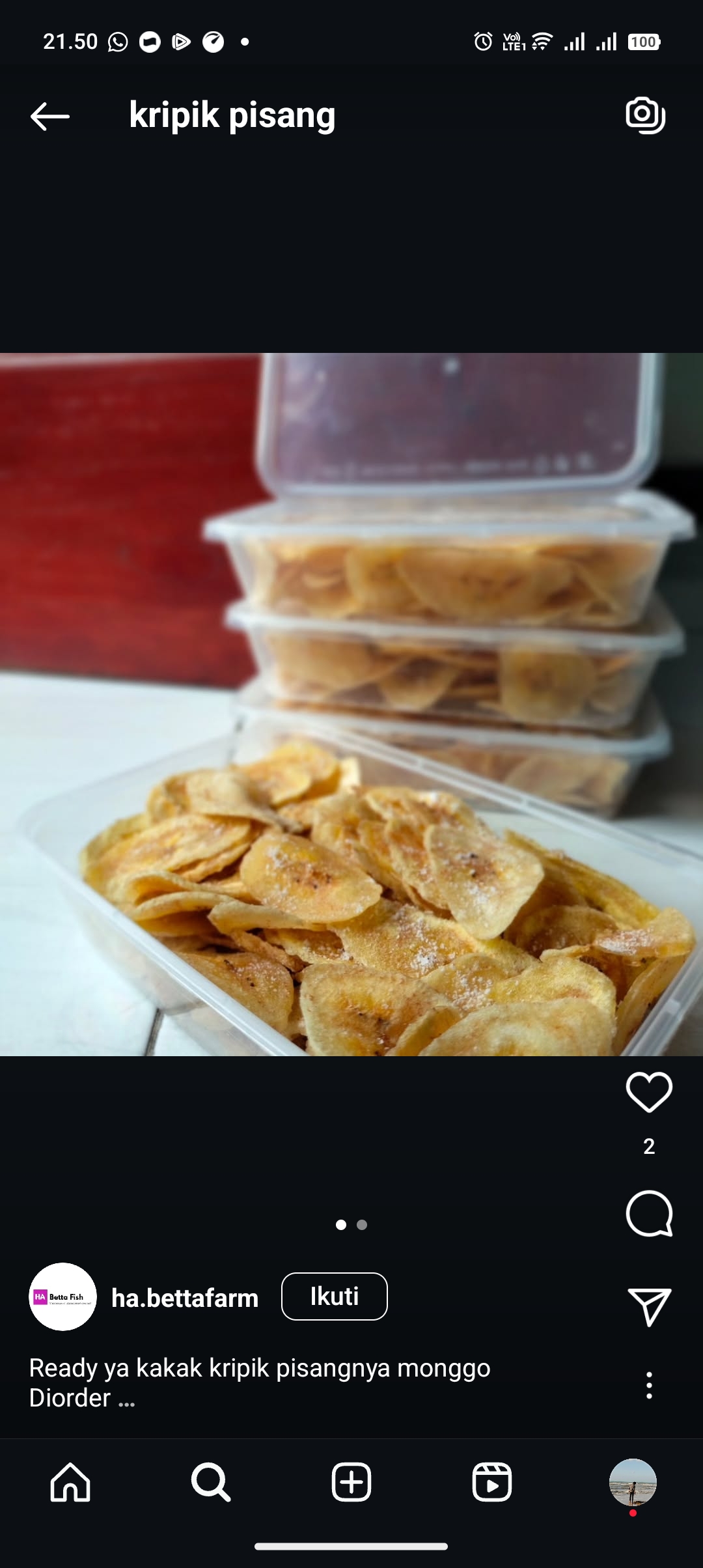 Resep kripik pisang