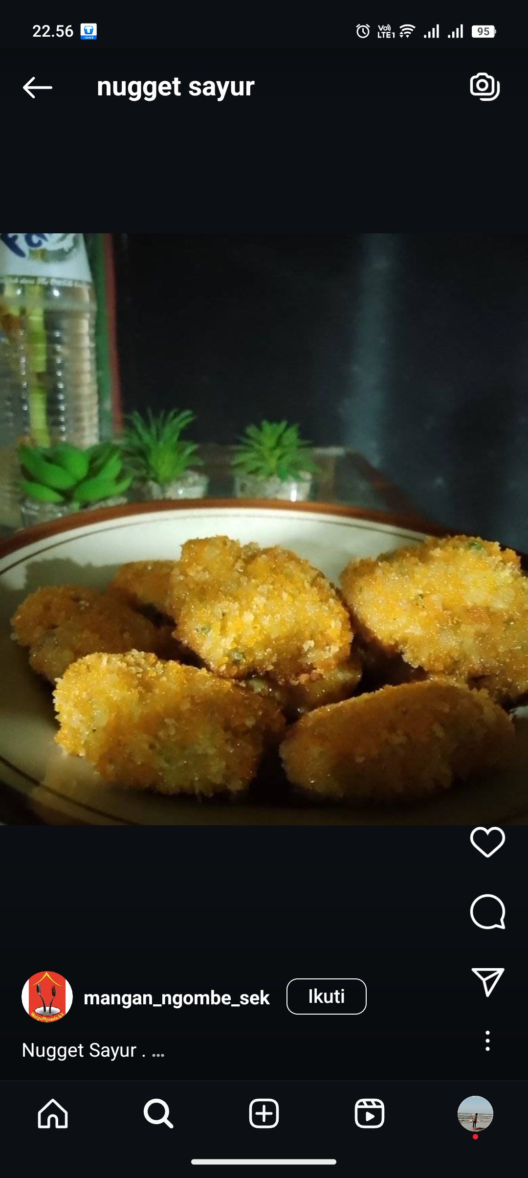 Resep nugget sayur