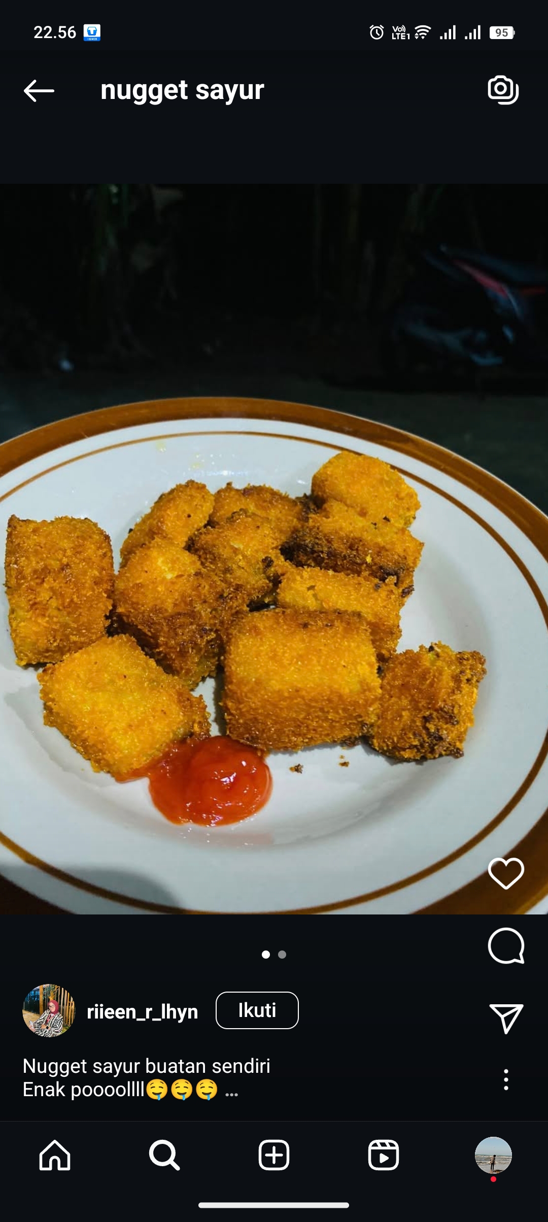 Buat sendiri nugget sayur
