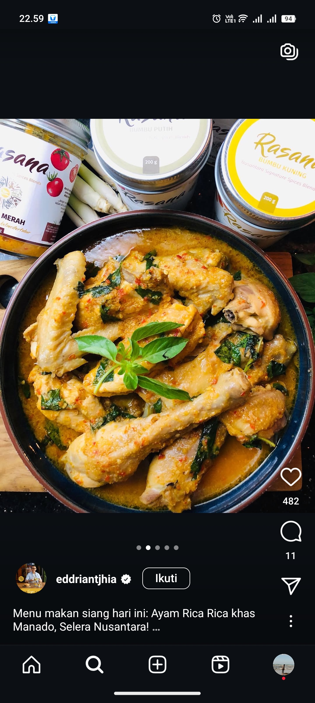 Ayam Rica-rica manado