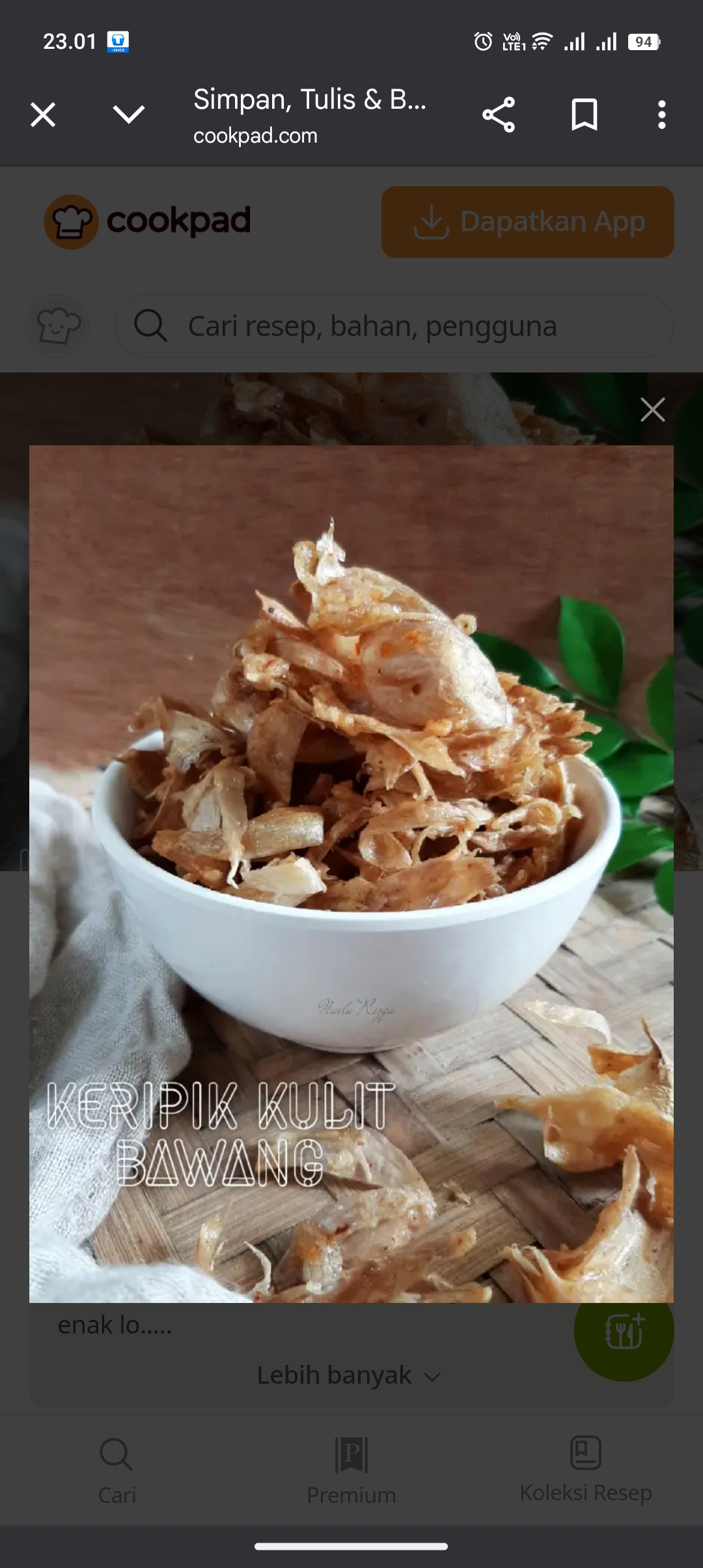 Resep kripik kulit bawang
