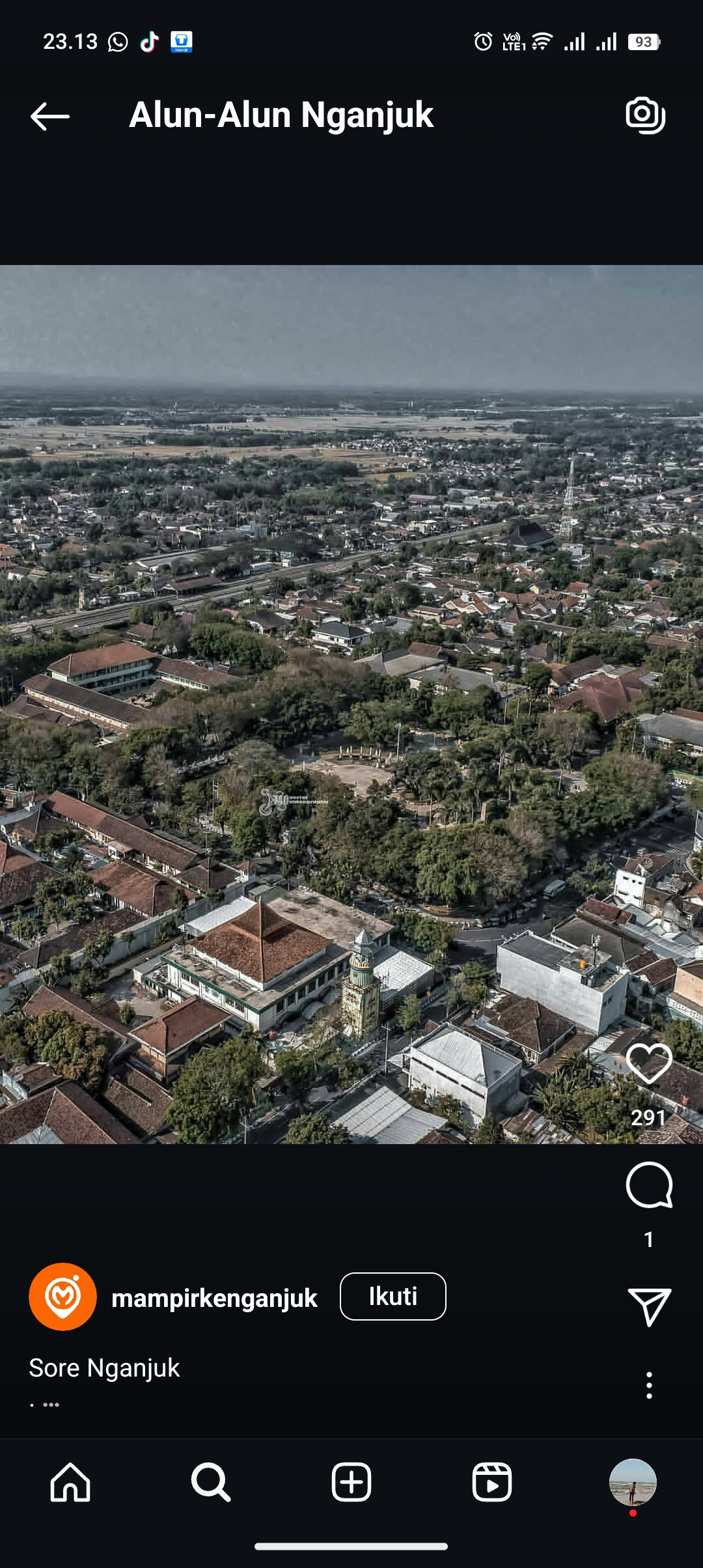 Potret Alun-Alun nganjuk