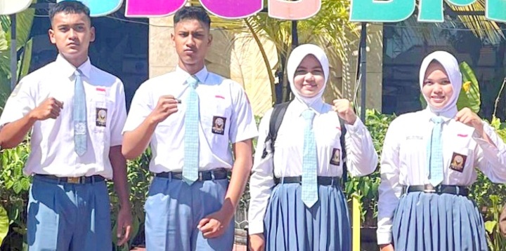 ORANG PILIHAN: Anggota Paskibraka Sumenep mengikuti seleksi tingkat Provinsi Jawa Timur. (BAKESBANGPOL SUMENEP UNTUK JPRM)