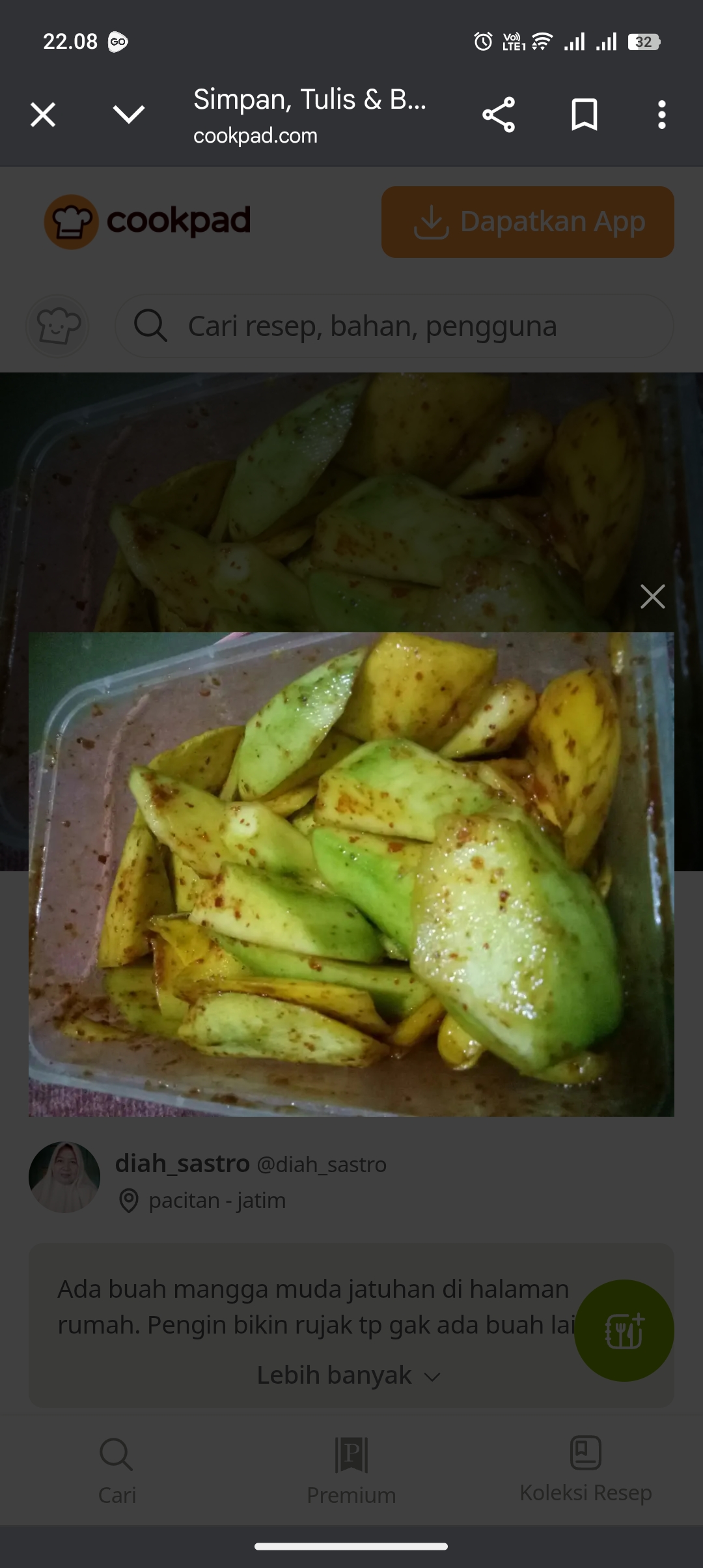 Rujak yang lagi viral di tiktok