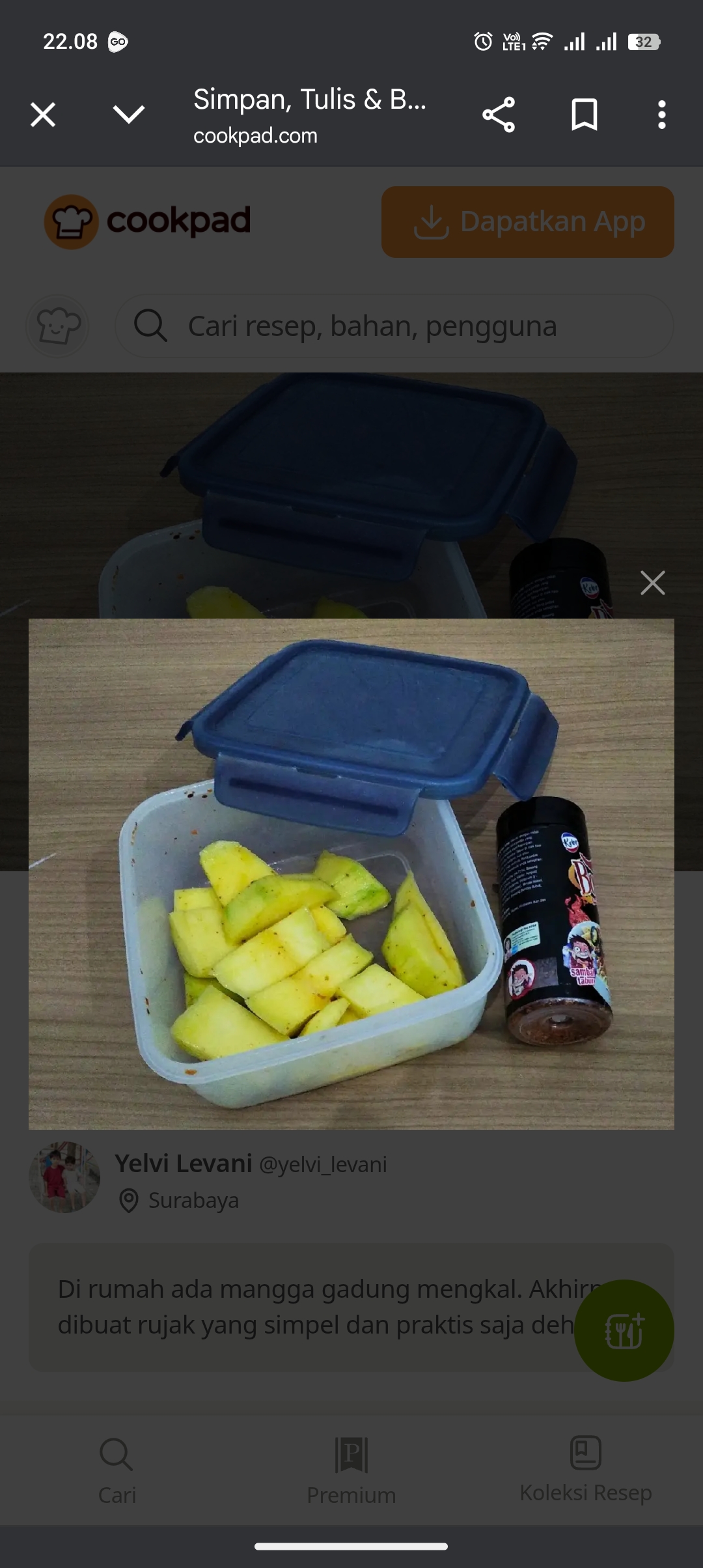 Rujak simpel ala tiktok