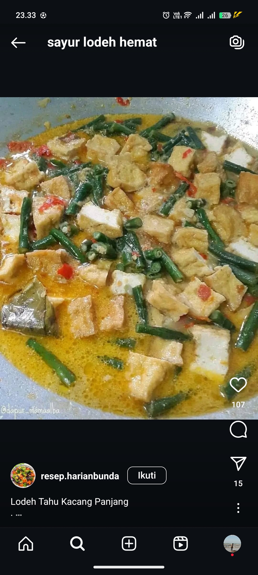 Sayur lodeh murah