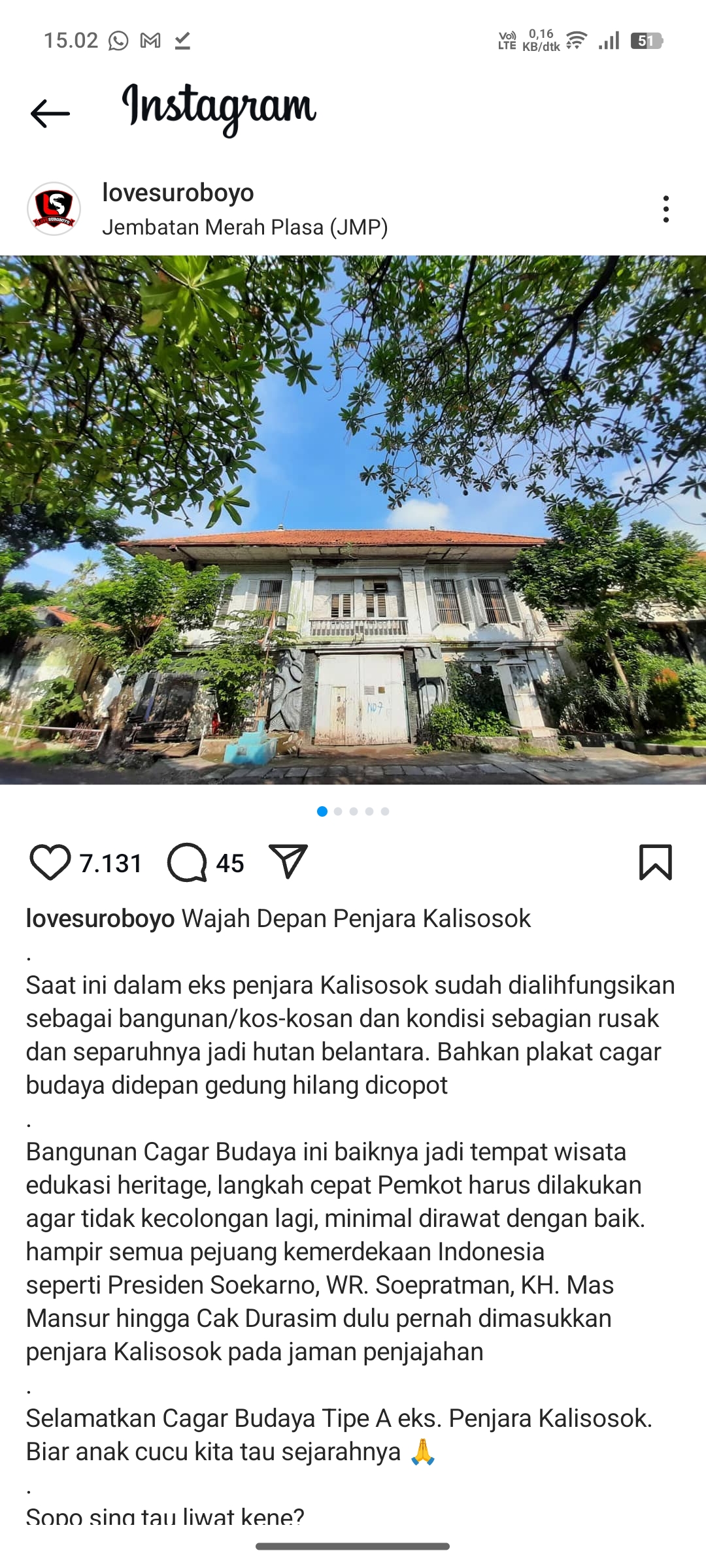 Penjara Kalisosok Surabaya