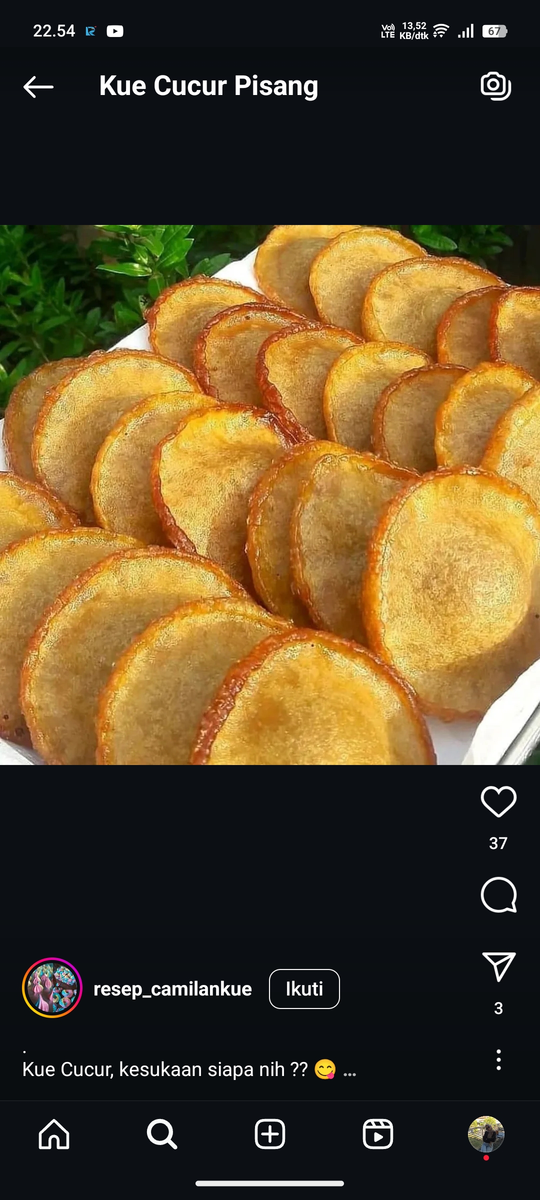 Ilustrasi Kue Cucur Pisang