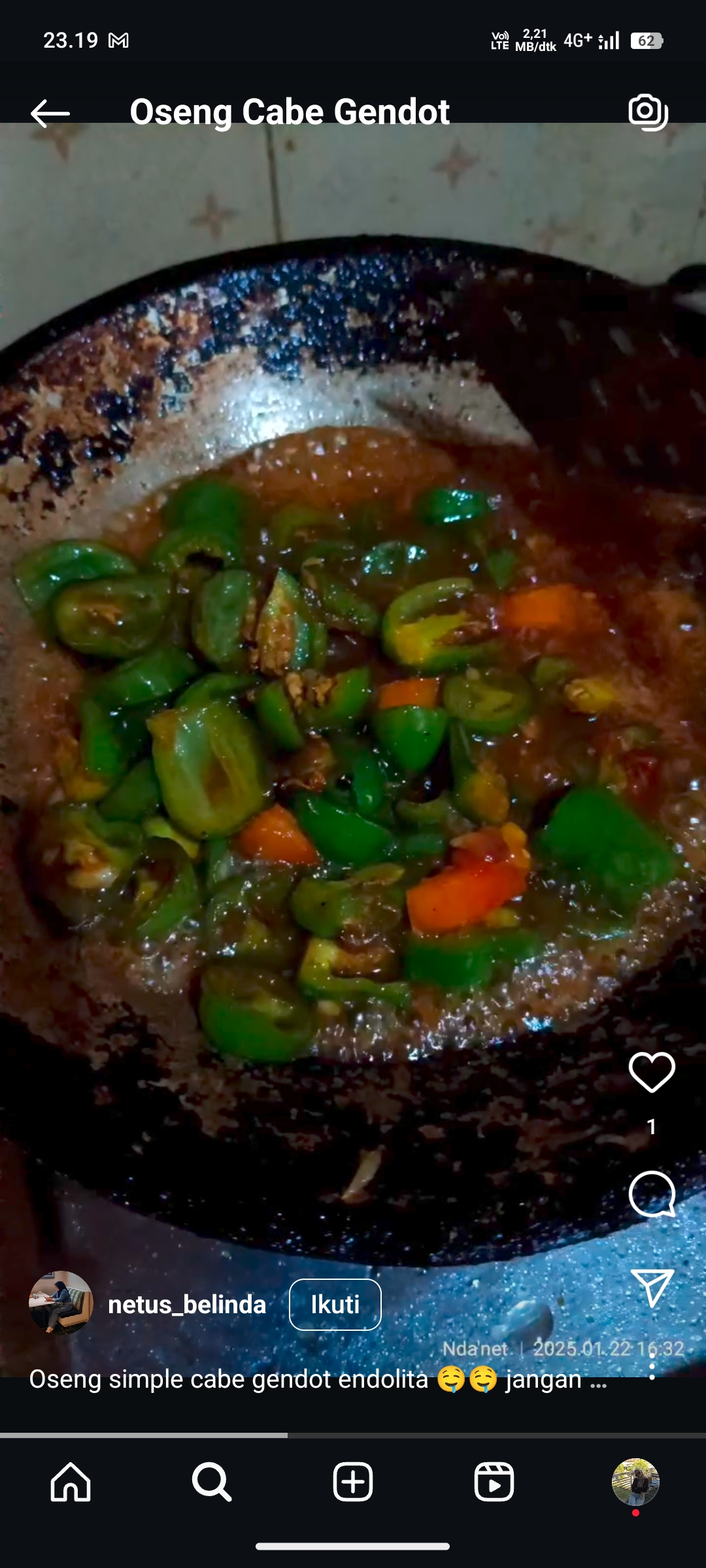 Oseng Cabe Gendot
