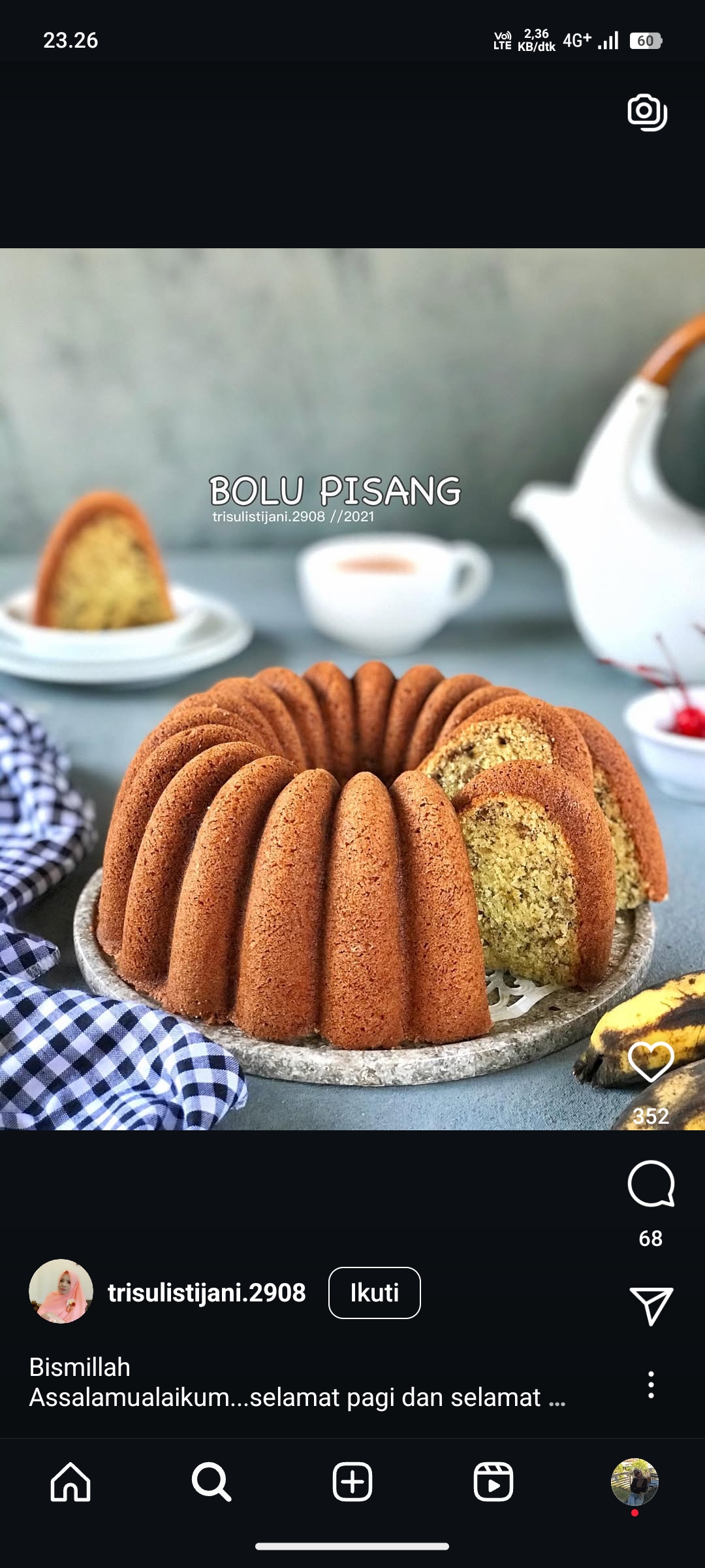 Bolu Pisang Panggang