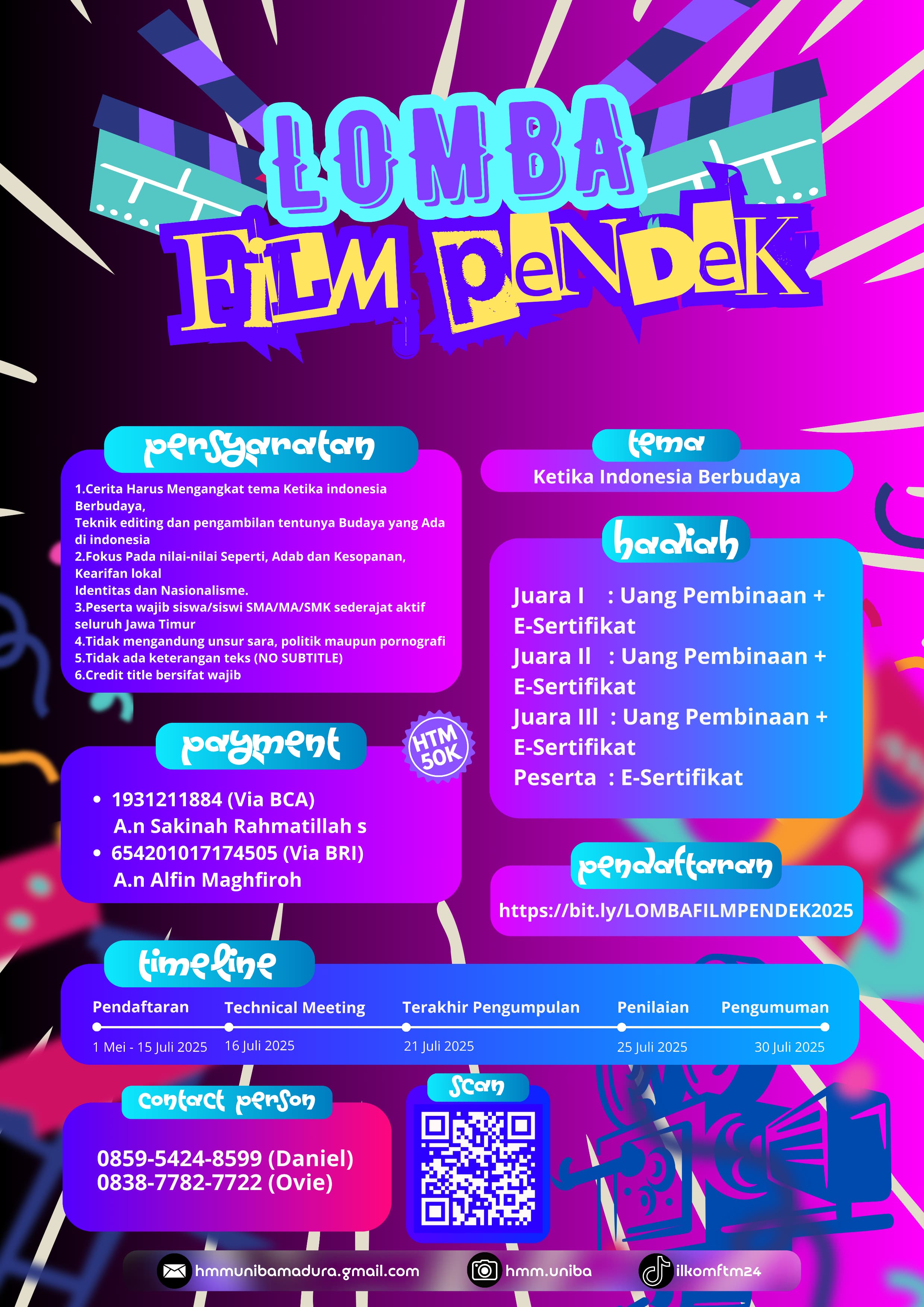 AYO IKUTI: Festival film pendek se-Jawa Timur akan dilaksanakan oleh Uniba Madura.
