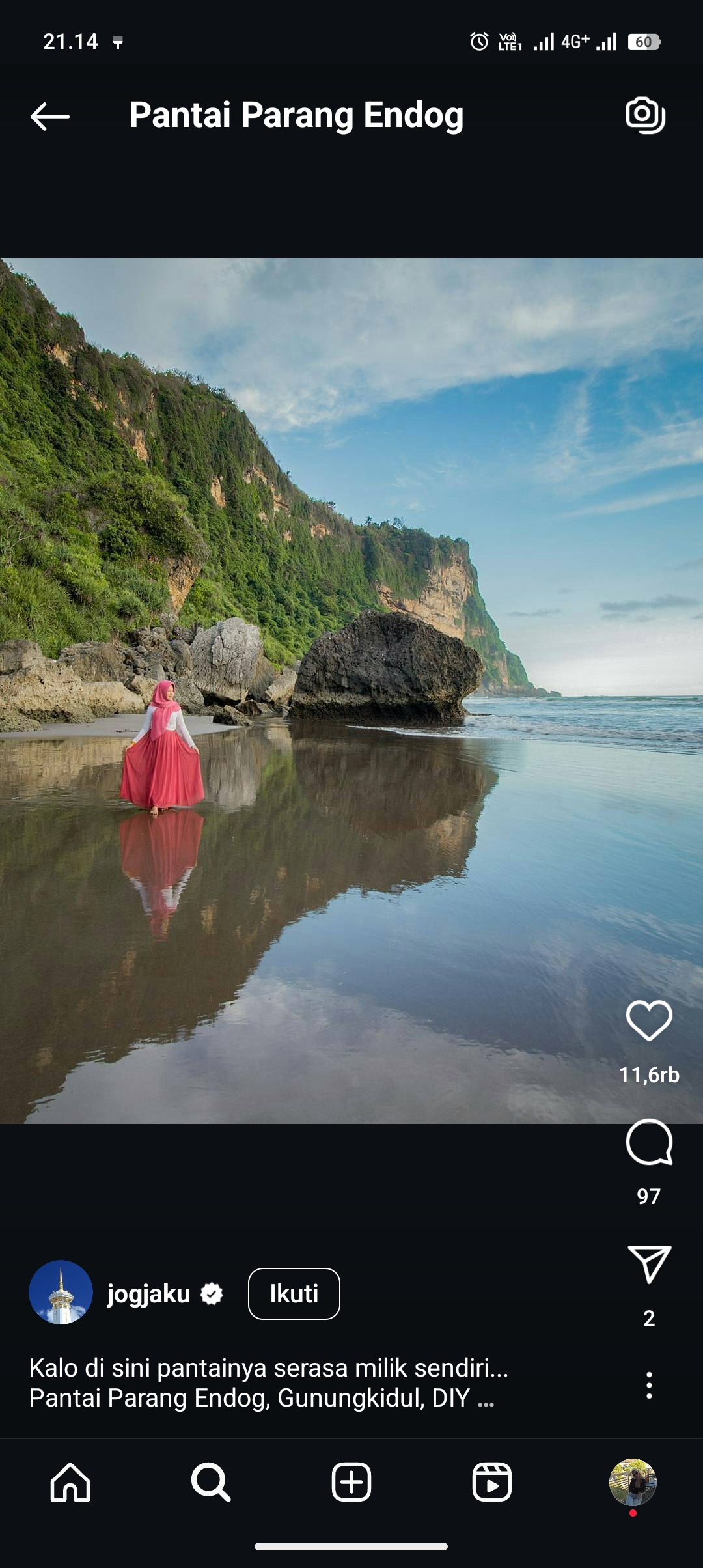 Wisata Pantai Parang Endog