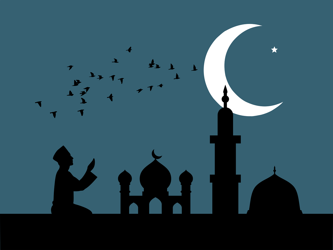 Ilustrasi seorang sedang berdoa kepada Allah SWT ditengah kesulitan yang dihadapi