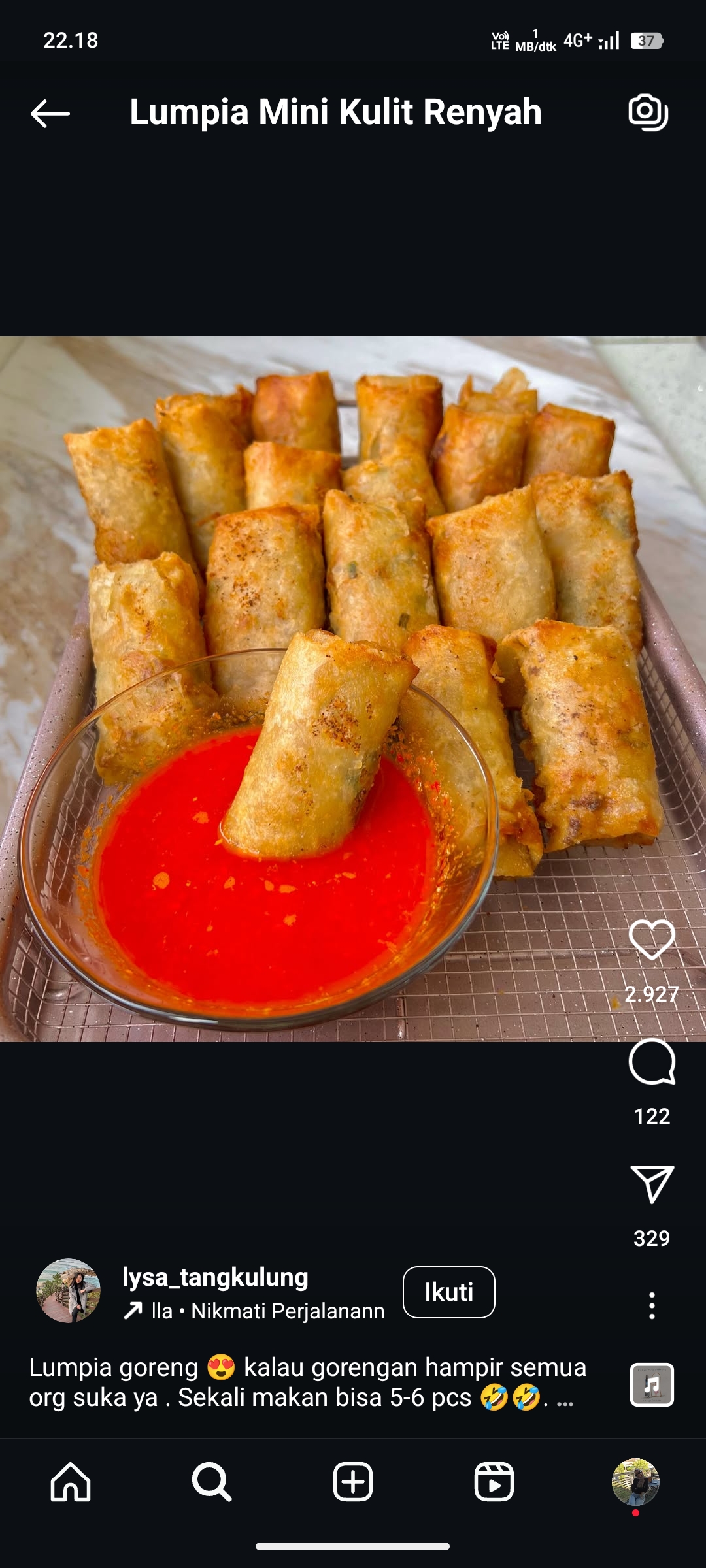 Lumpia Mini Kulit Renyah