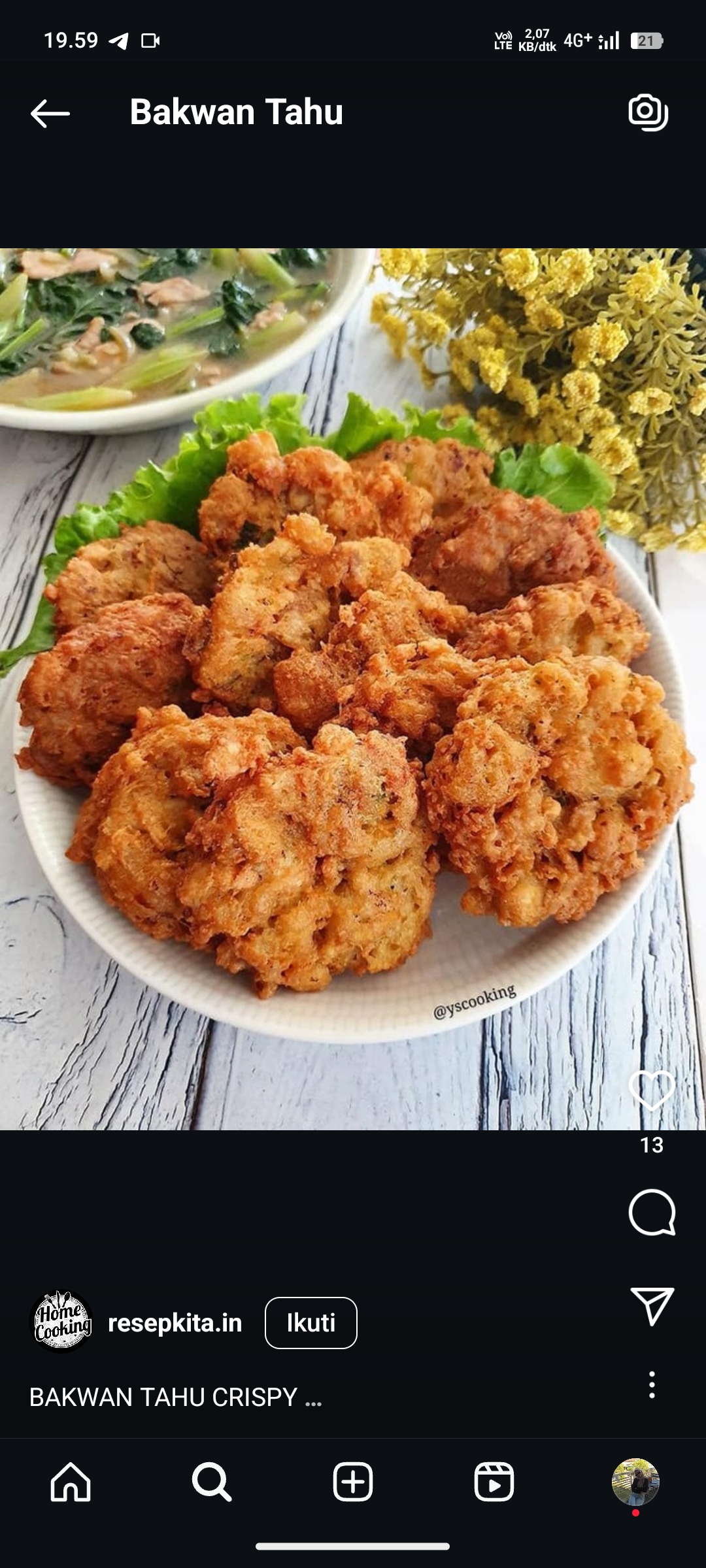 Bakwan Tahu