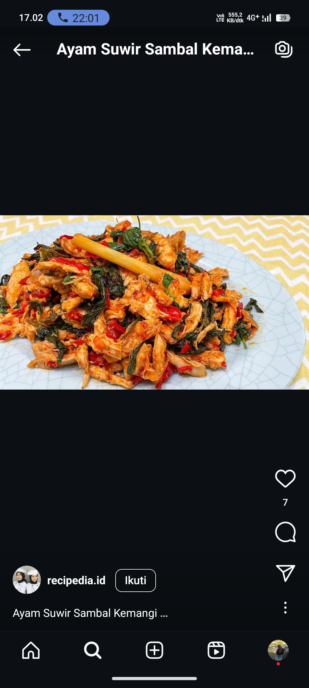 Ayam Suwir Sambal Kemangi