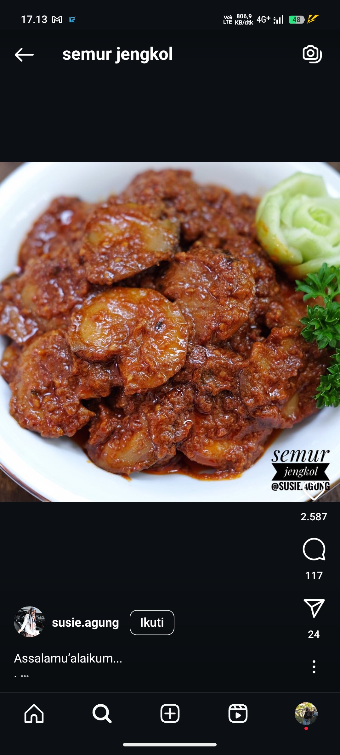 Semur Jengkol
